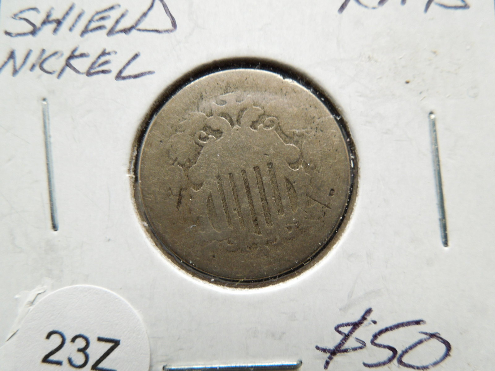 1866 Shield Nickel With Rays (1 of 3)
