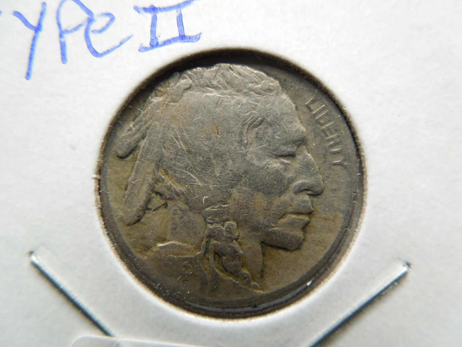 1913 Buffalo Nickel Type two.  VF. (1 of 3)