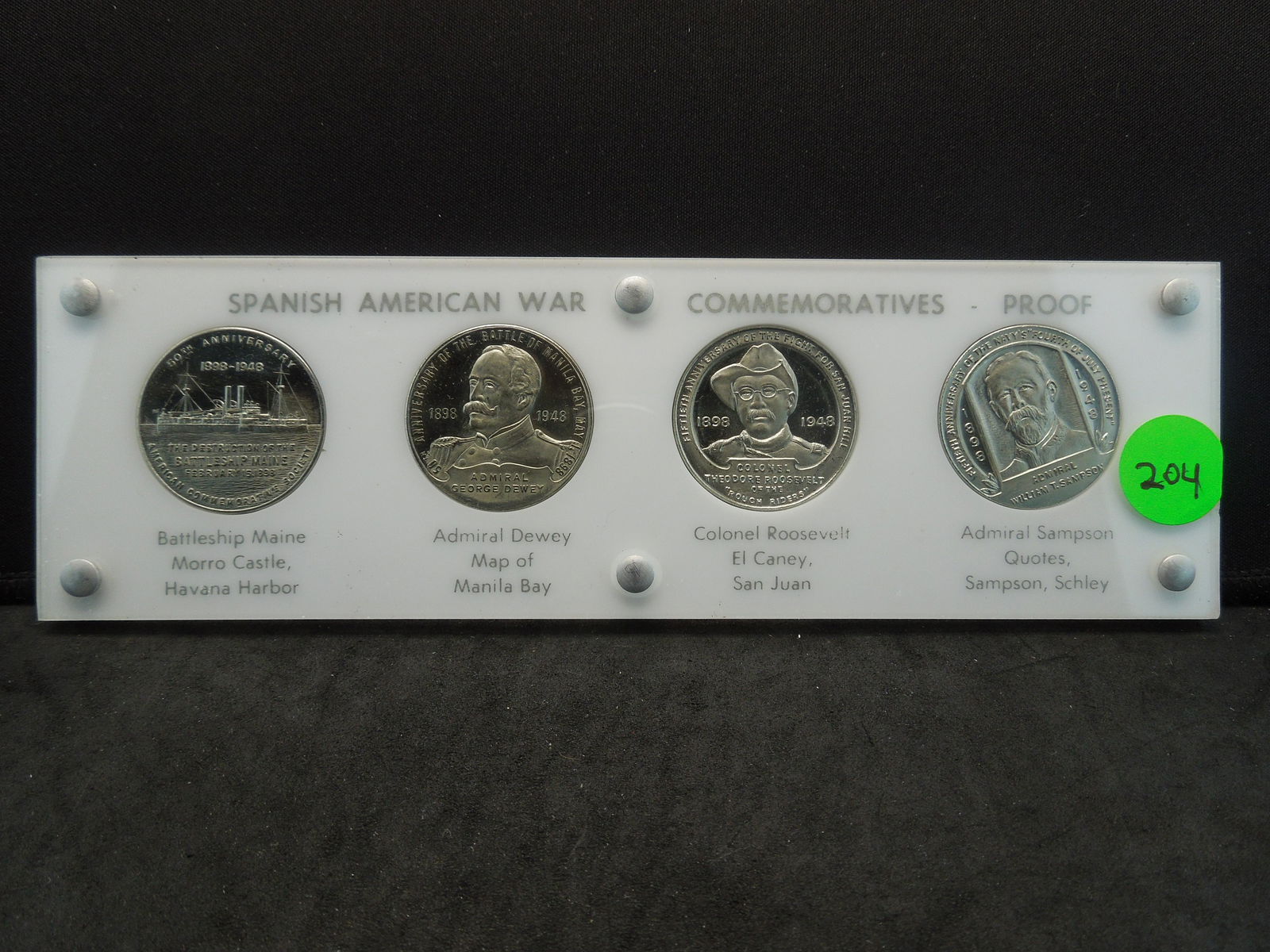 4 PIECE SO CALLED HALF DOLLAR SET COMMEMORATIVE PROOFS (1 of 2)