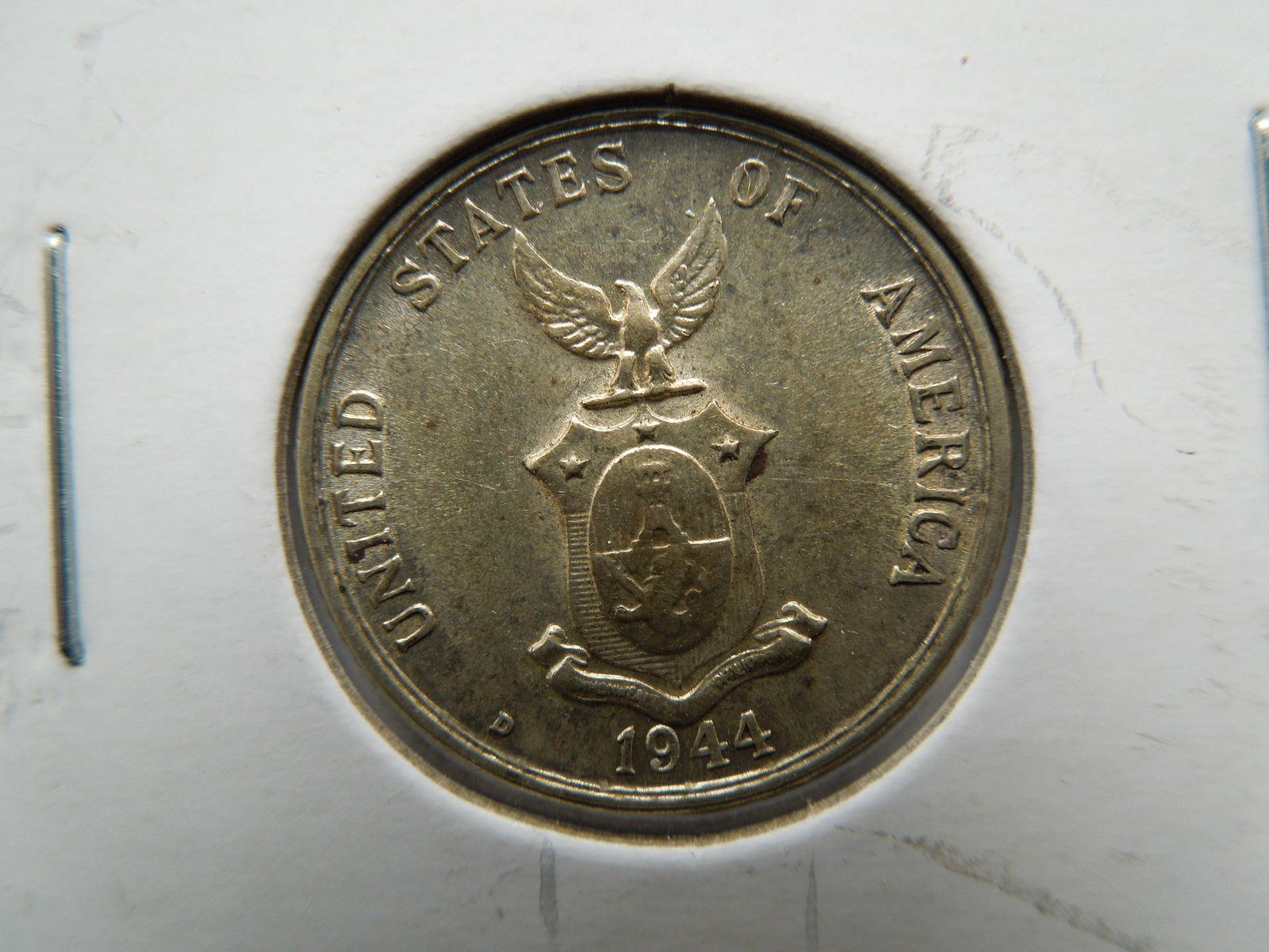 silver 20 centavos from the Philippines dated 1944 (1 of 3)