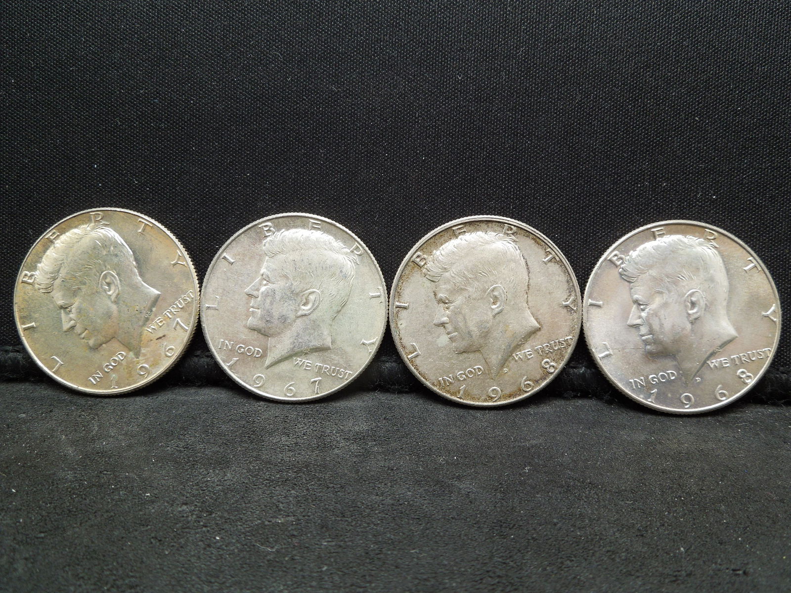 4- 40 percent silver Kennedy half dollars (1 of 4)
