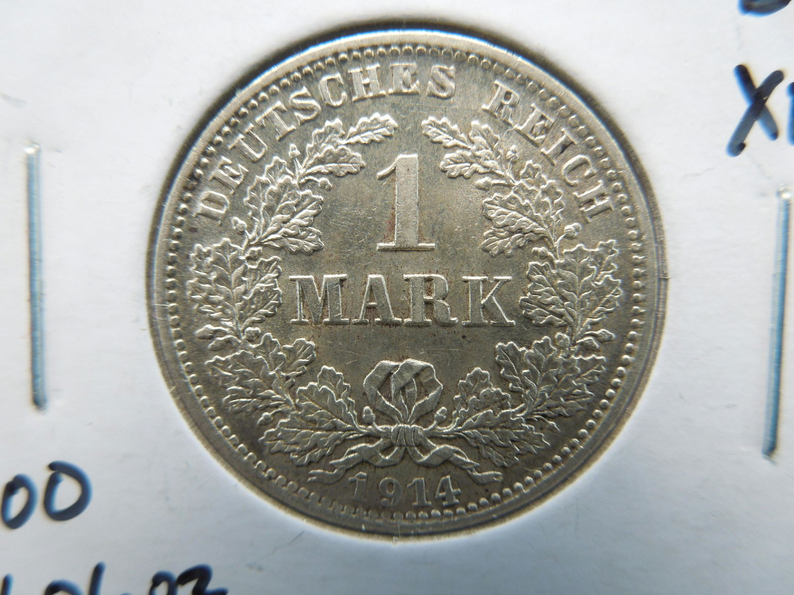 beautiful uncirculated silver German 1 mark coin (1 of 3)