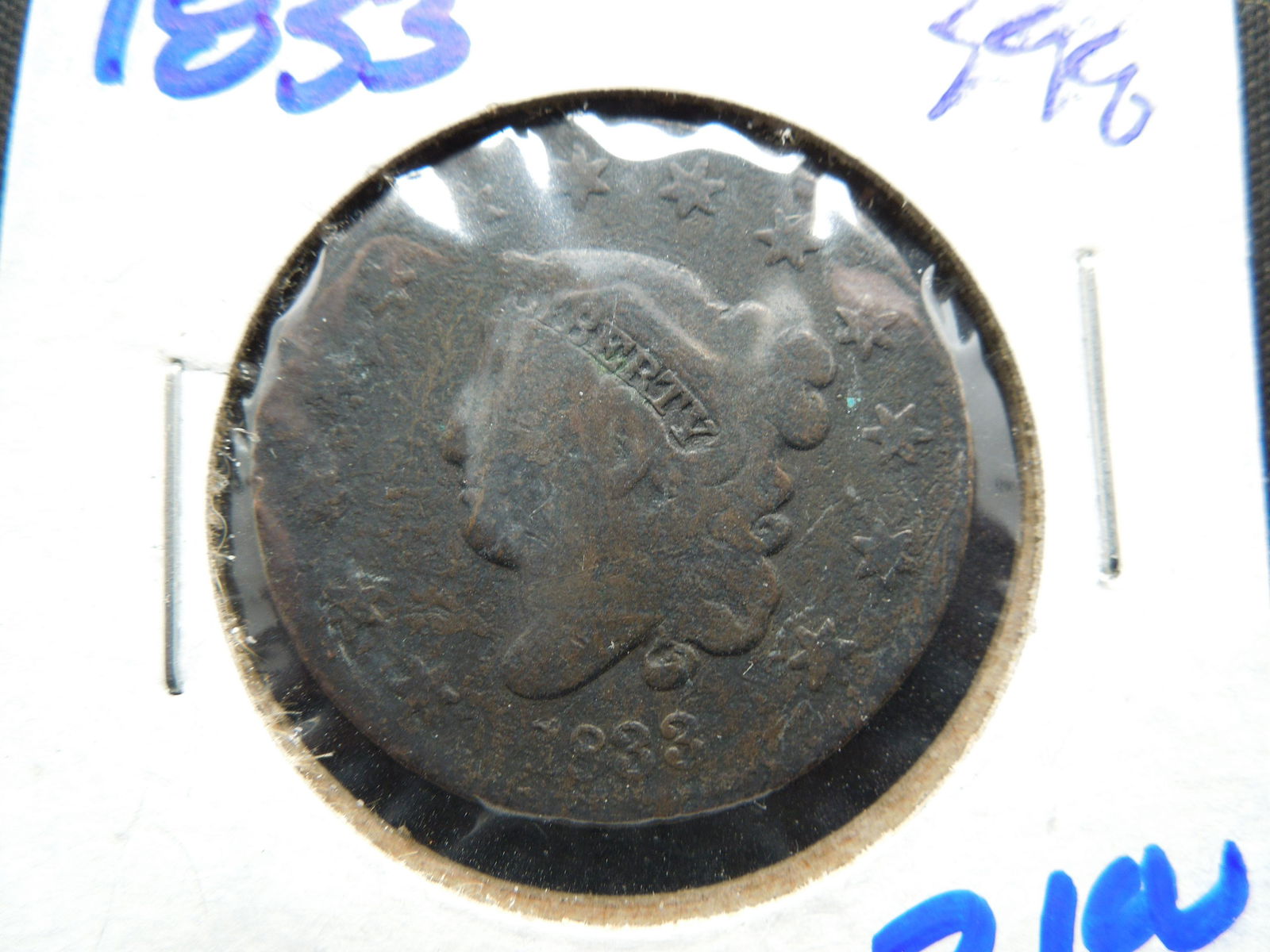 1833 large cent (1 of 3)