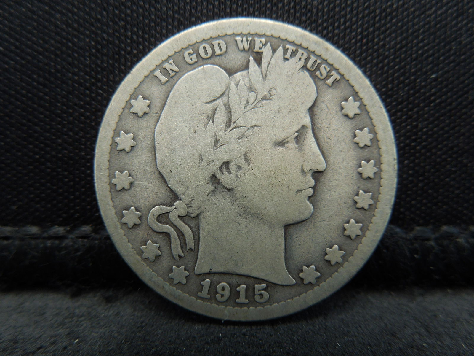 1915-S Semi-Key Date Barber Quarter, Very Good (1 of 2)