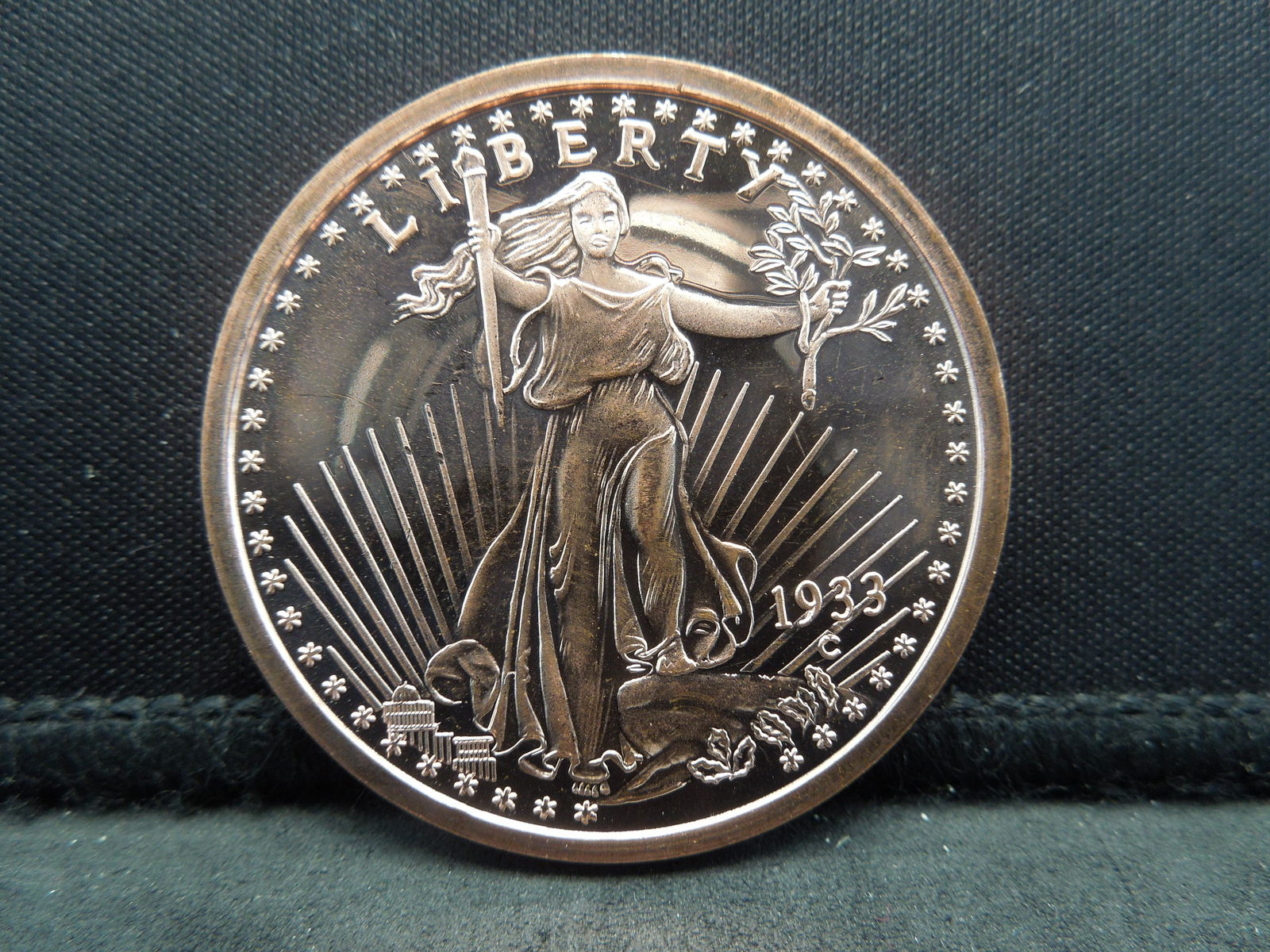 Standing Liberty Style .999 Fine Copper Round (1 of 2)