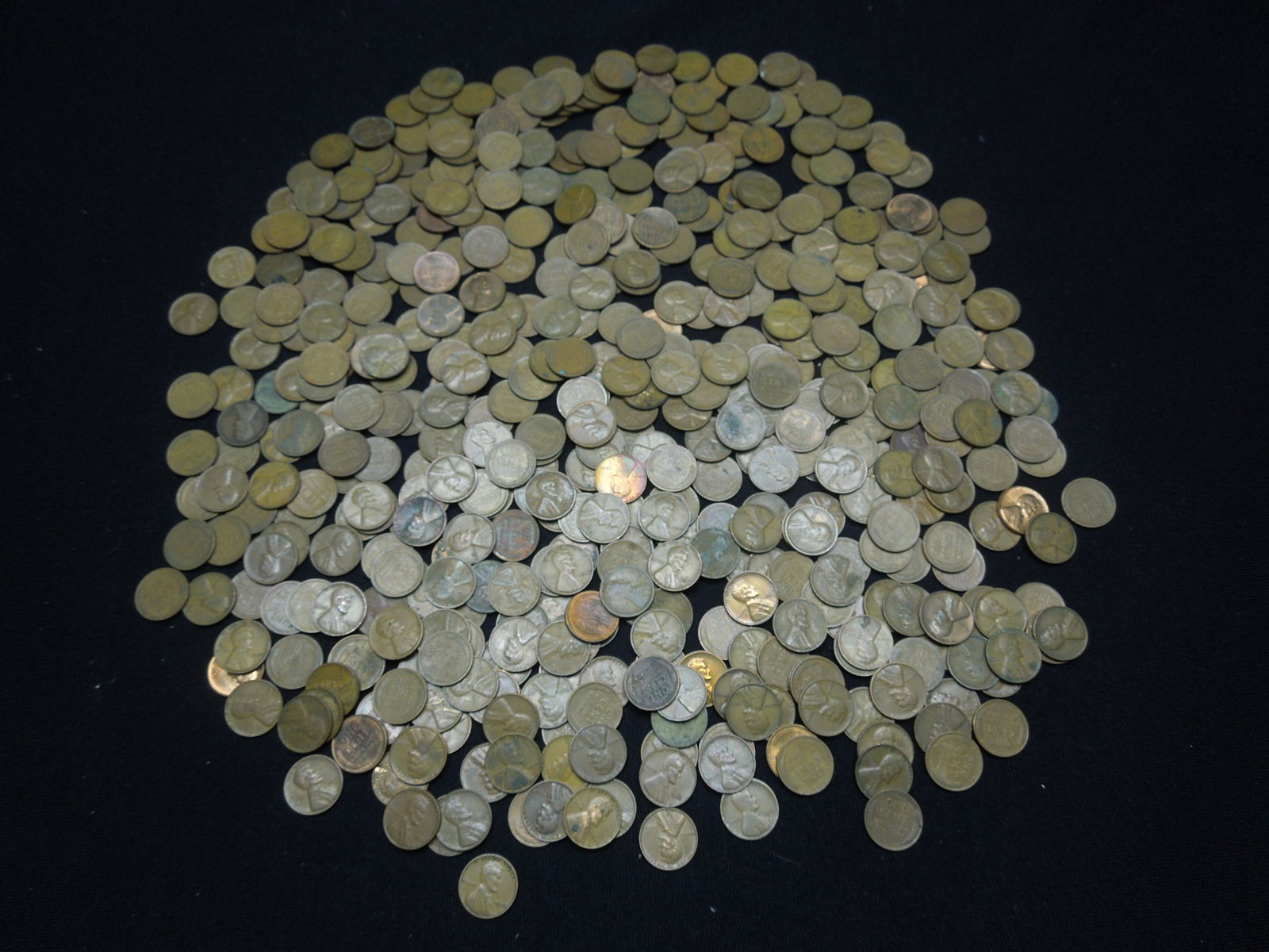 (500) circulated Lincoln Wheat cents:  teens, 20s, 30s, (1 of 5)