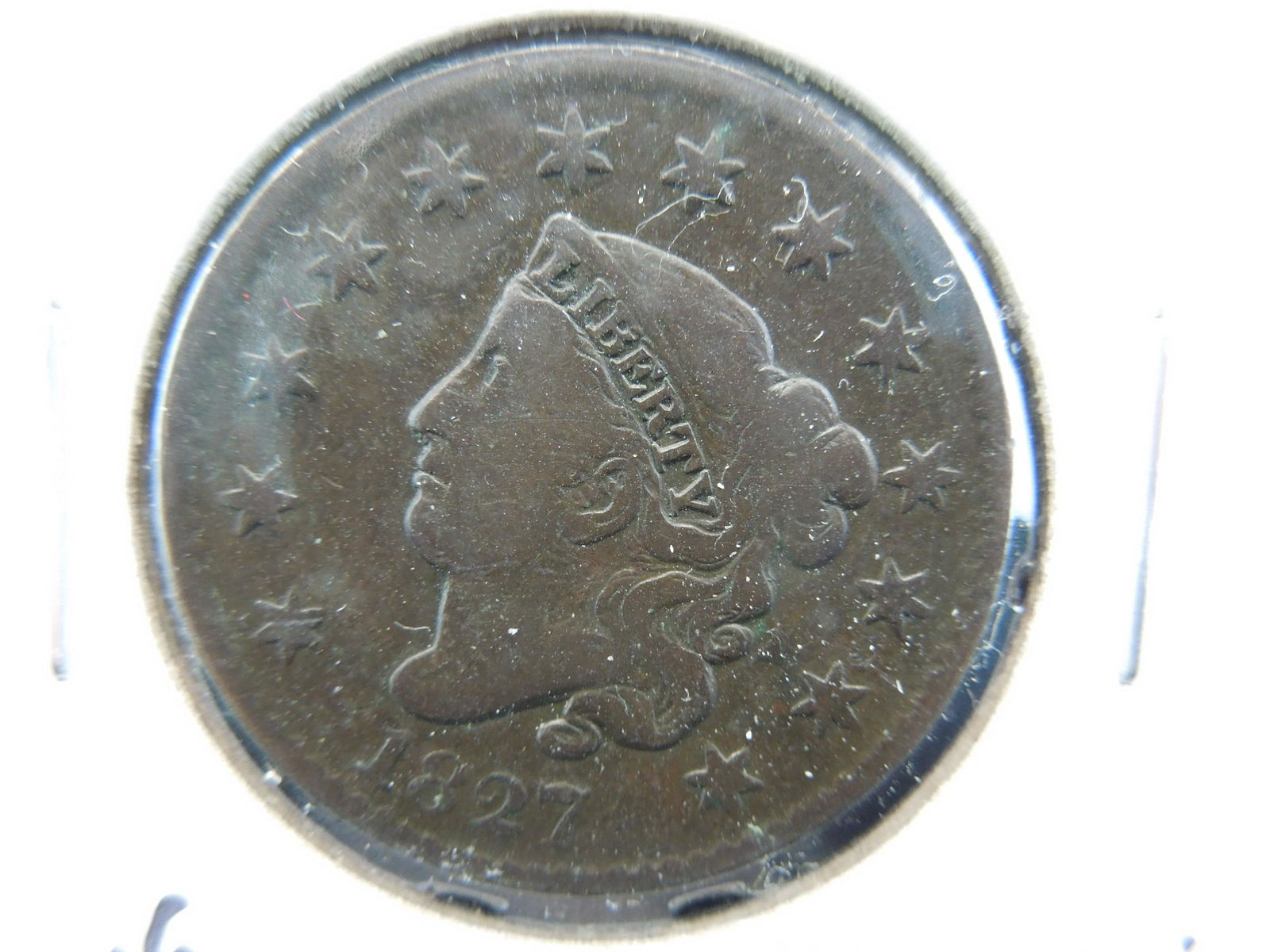 1827 Large Cent in high grade with nice full detail. (1 of 3)