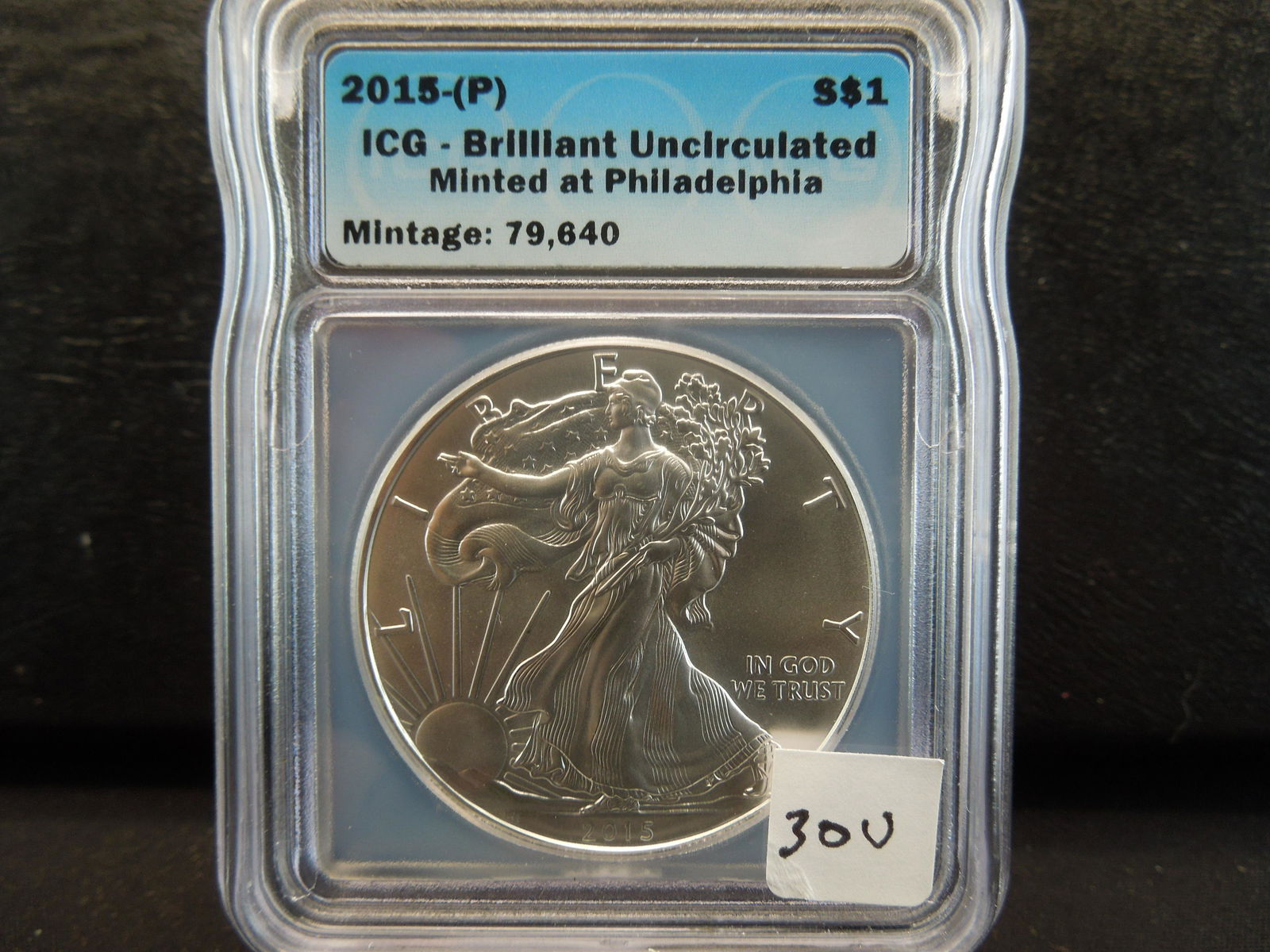 RARE 2015-P Silver Eagle Coin. Rarest Uncirculated (1 of 3)