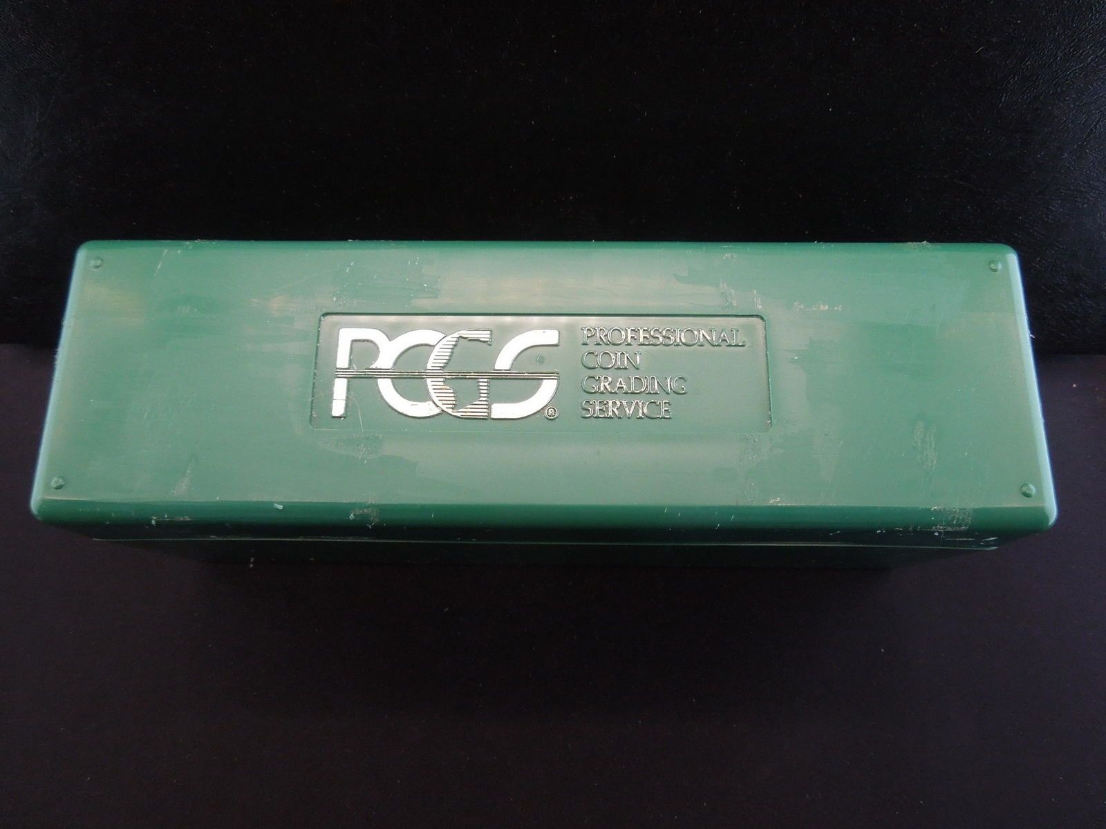 PCGS green (not blue) early generation storage box. (1 of 2)