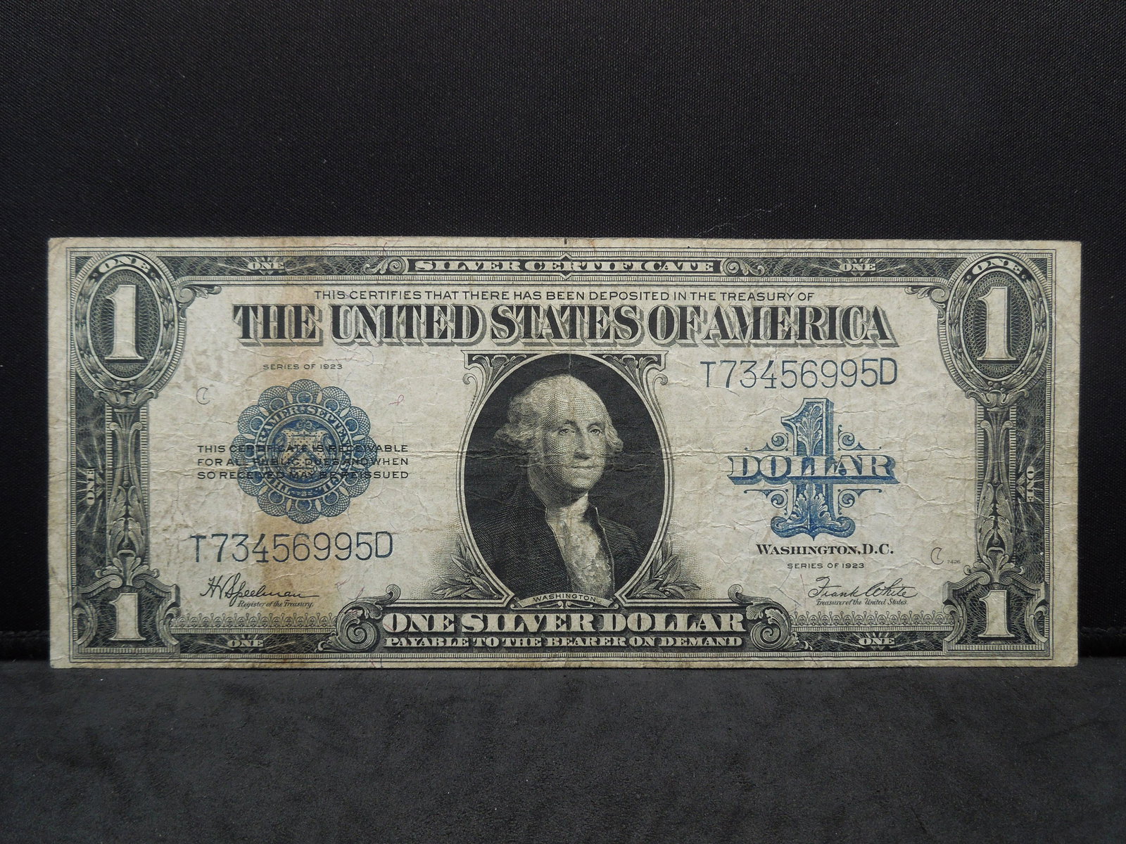 1923 $1 Silver Certificate “Horse Blanket.”  Last of (1 of 3)