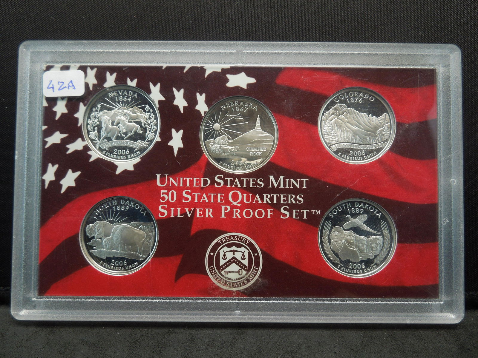 2006-S US Silver state quarters proof set in government (1 of 2)