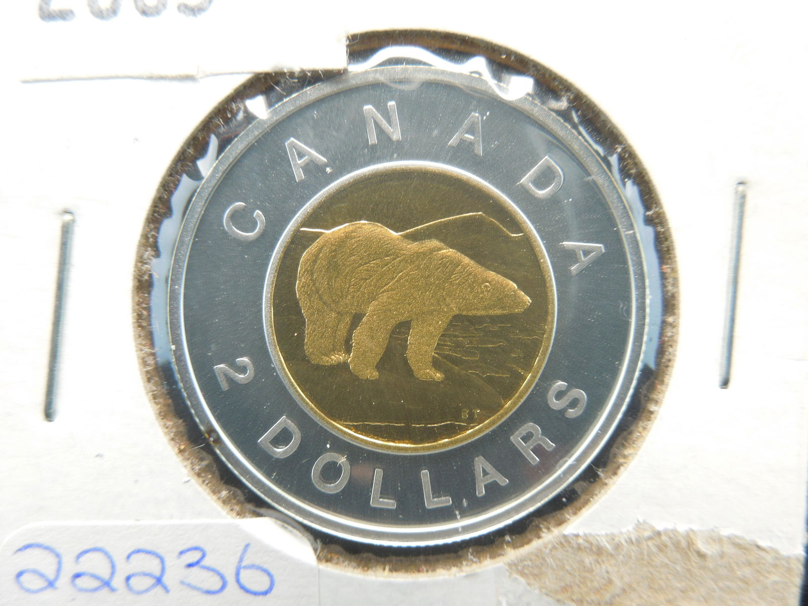 2003 Proof Canadian 2 Dollar Coin.  Polar Bear on (1 of 3)