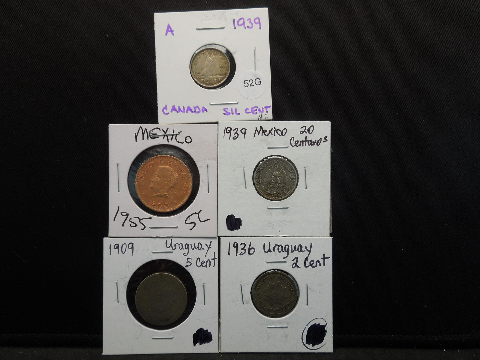 (5) Foreign Coins - Some Silver (1 of 7)