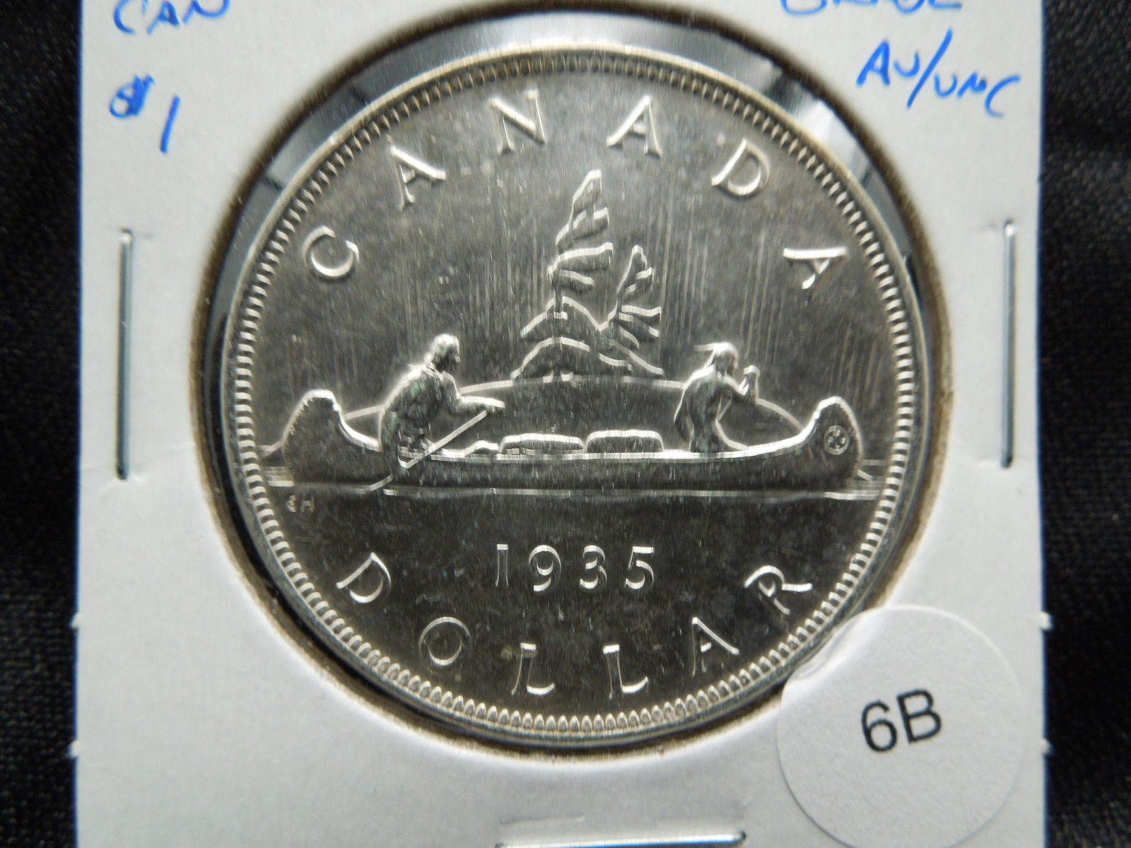 1935 Canada $1.  High Grade AU/UNC. (1 of 3)