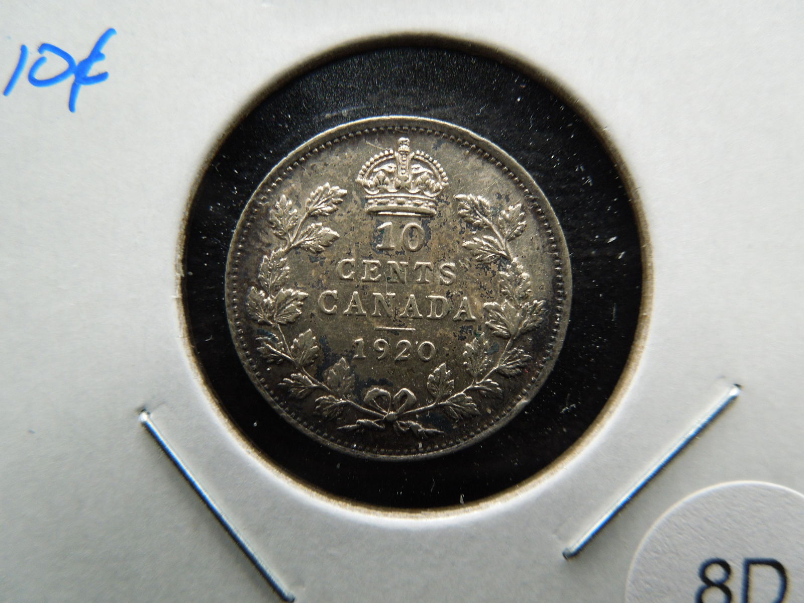 1920 Canada 10c.  AU. (1 of 3)