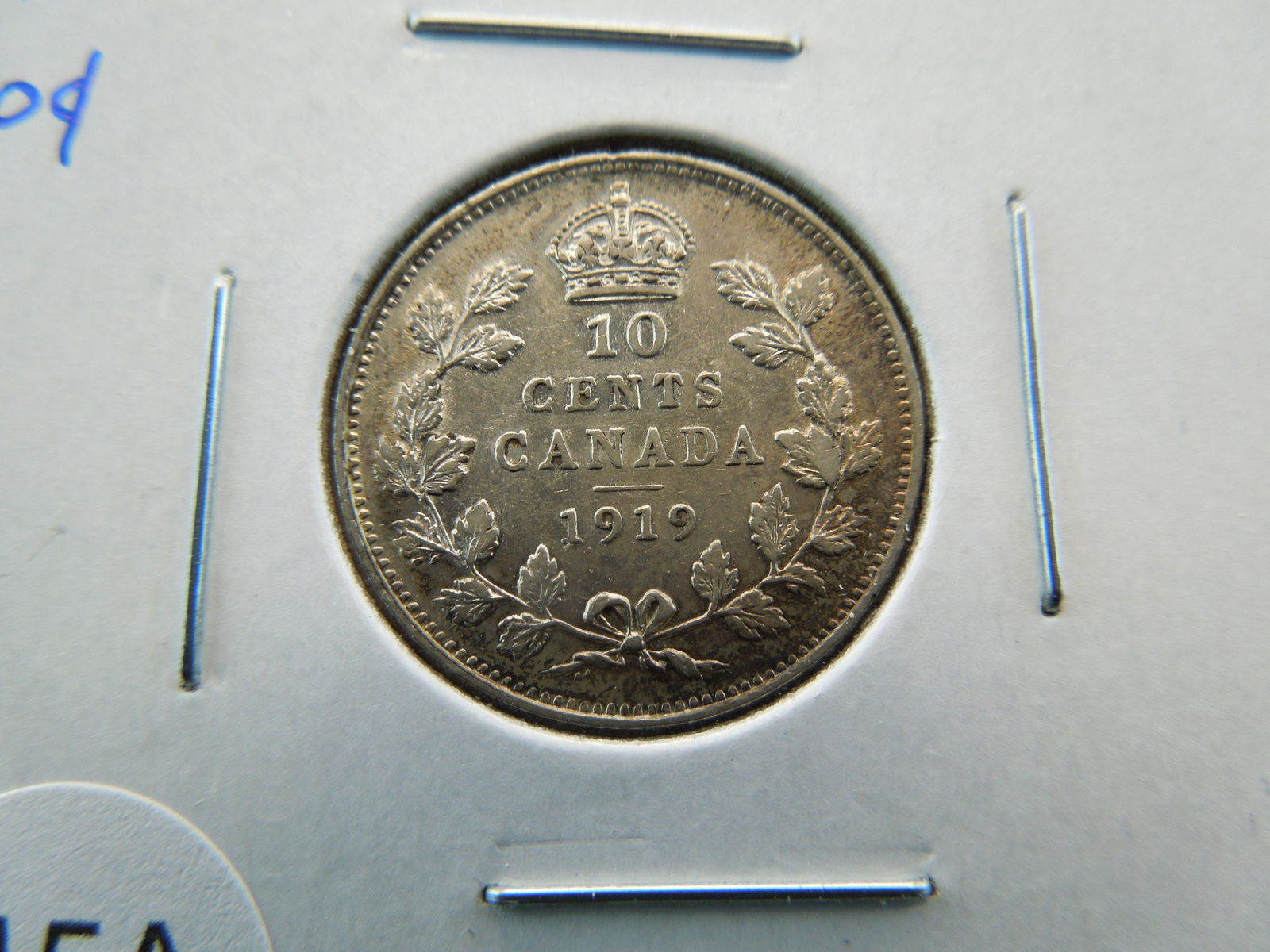 1919 Canada 10c.  AU/UNC. (1 of 3)