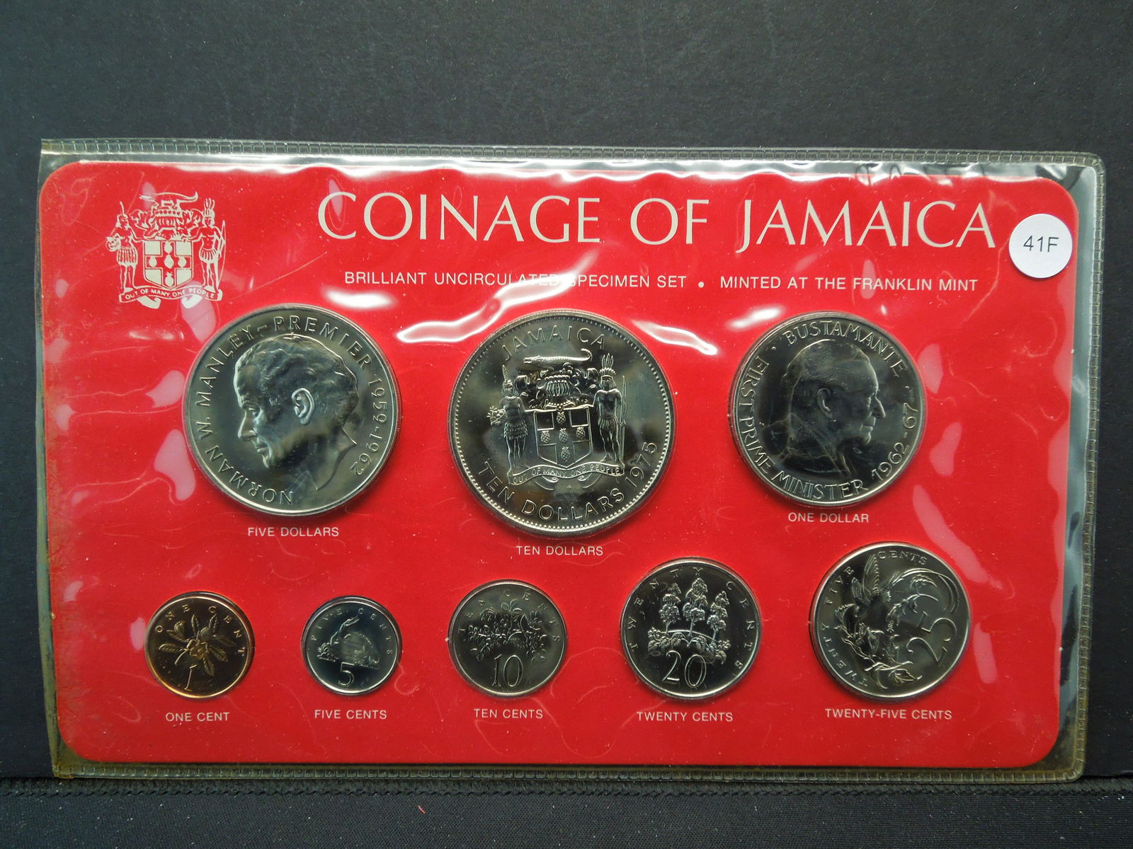 8 Piece Coinage of Jamica Uncirculated Type Set. (1 of 10)