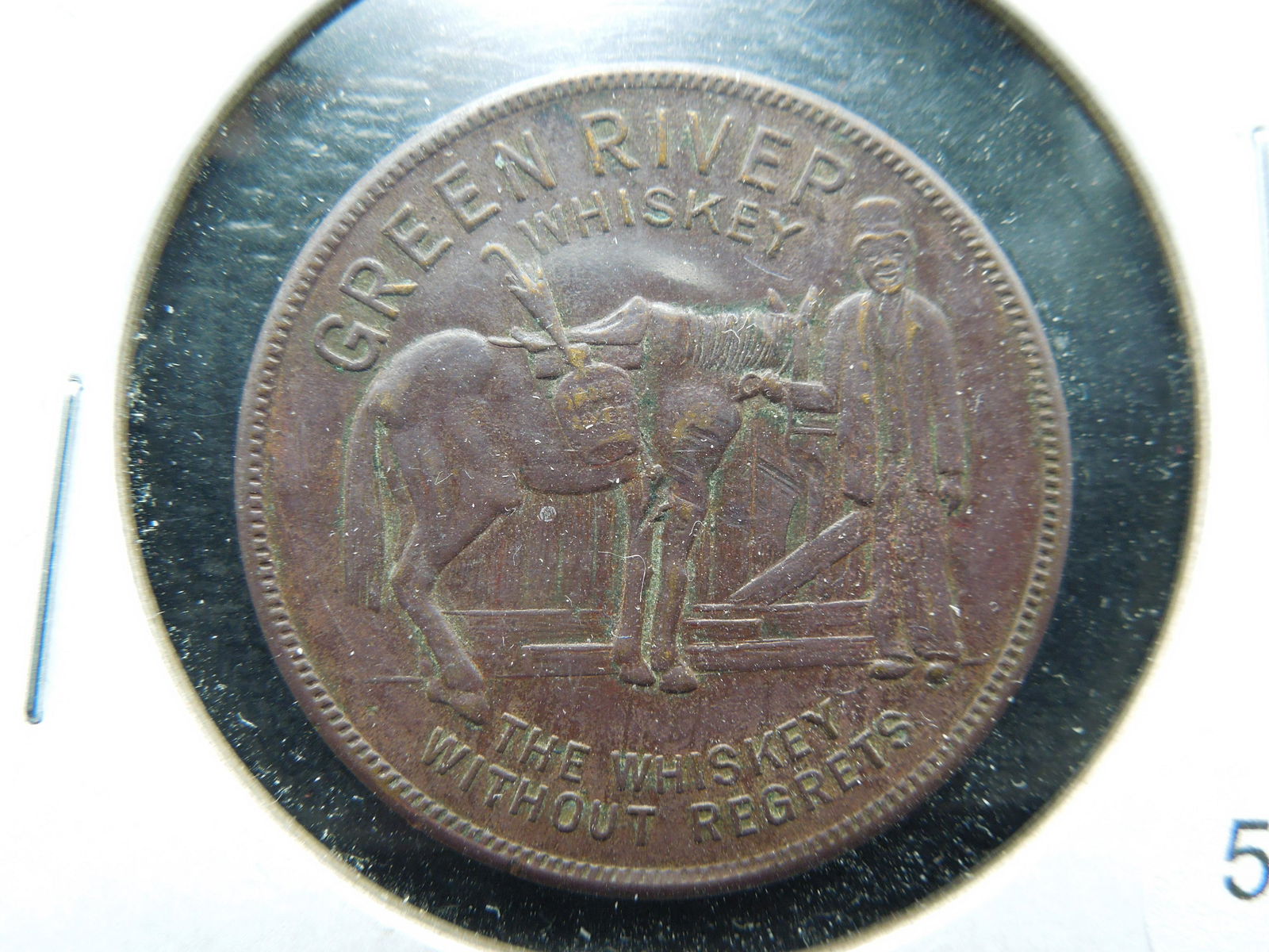 Green River Whiskey Good Luck Token. (1 of 3)