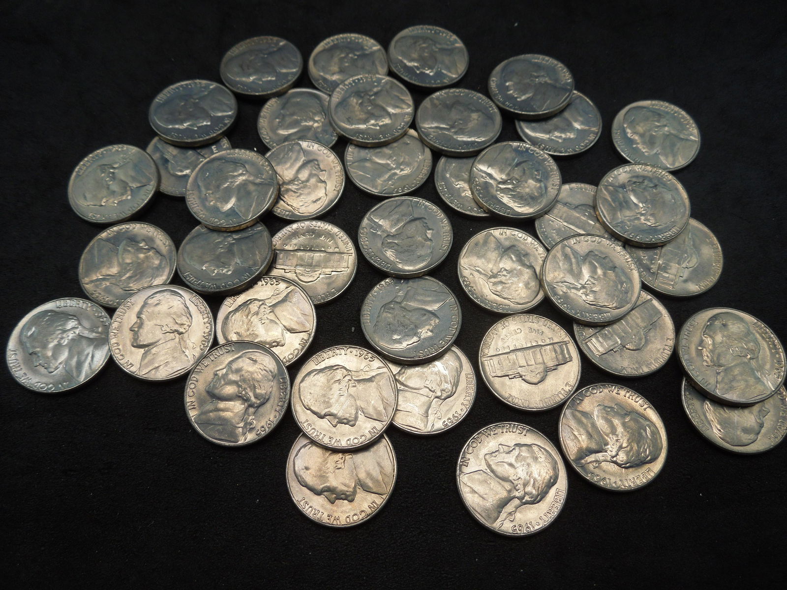 BU Rolls 1965+1971 D Jefferson Nickels: BU Rolls 1965+1971 D Jefferson Nickels