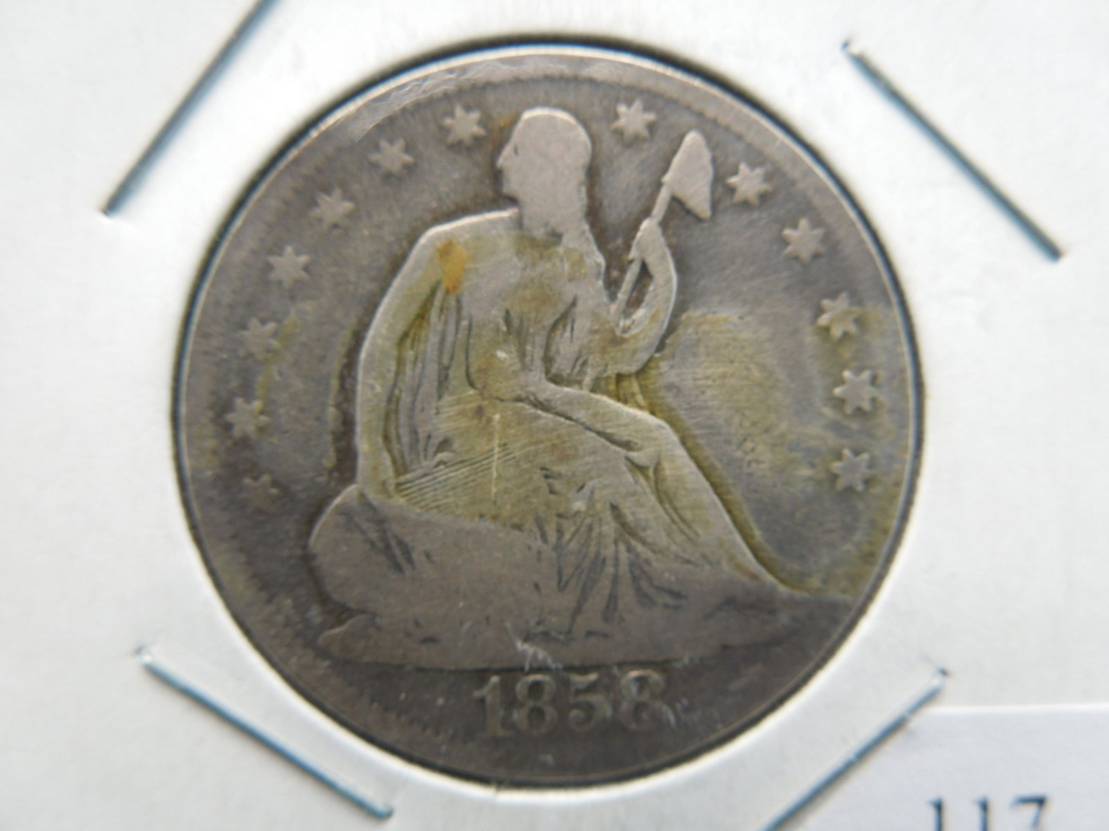 1858 Seated Half Dollar (1 of 3)