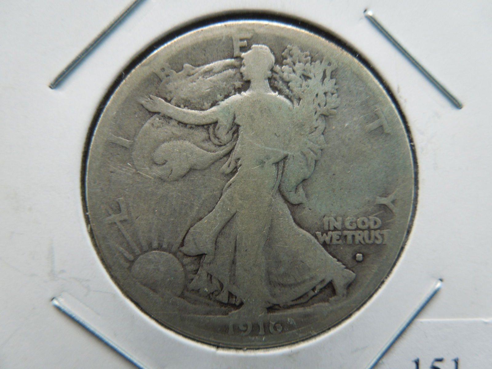 1916 S Walking Liberty Half Dollar Key Date (1 of 3)