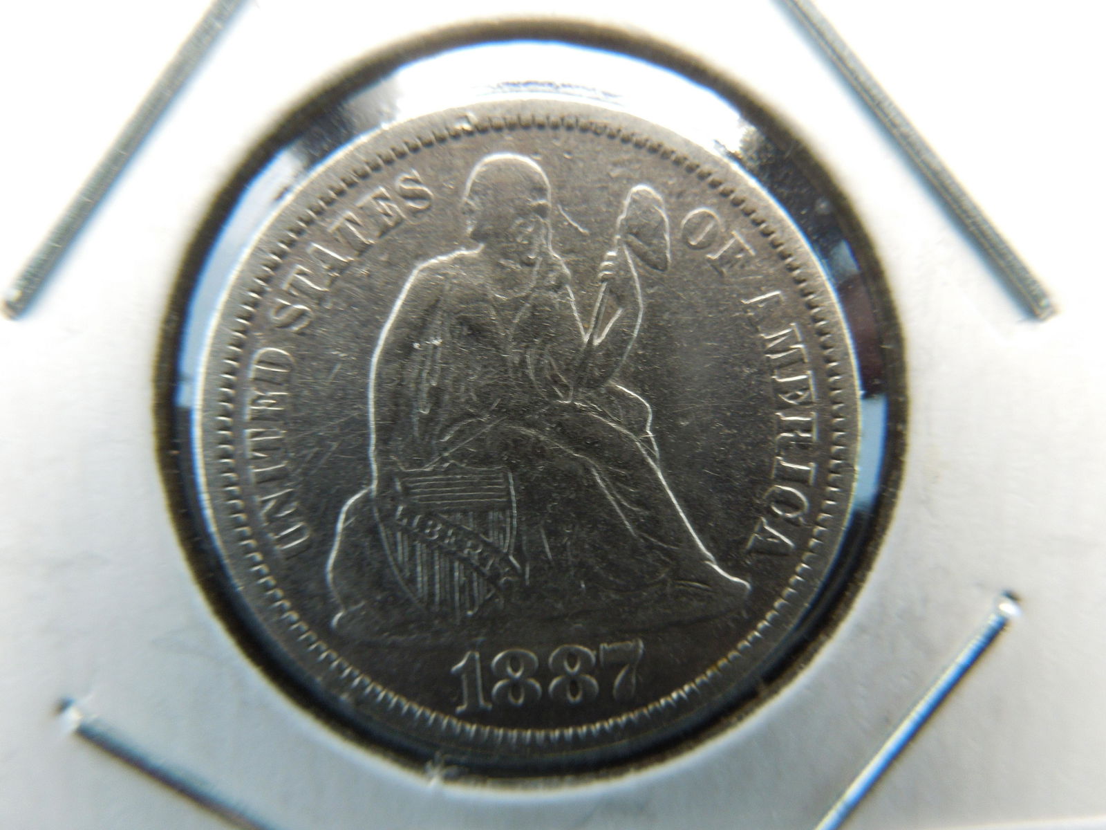 1887 Seated Dime (1 of 3)
