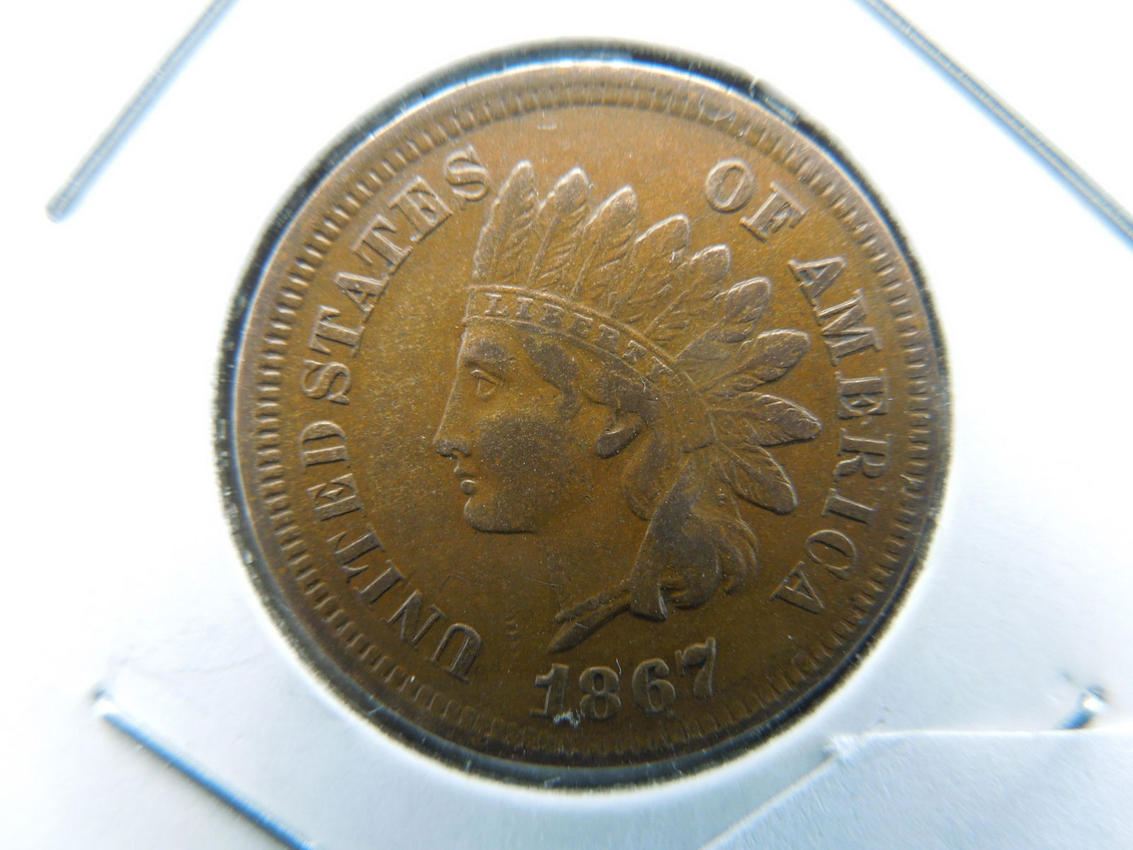 1867 Indian Cent Great Details Key Date (1 of 3)