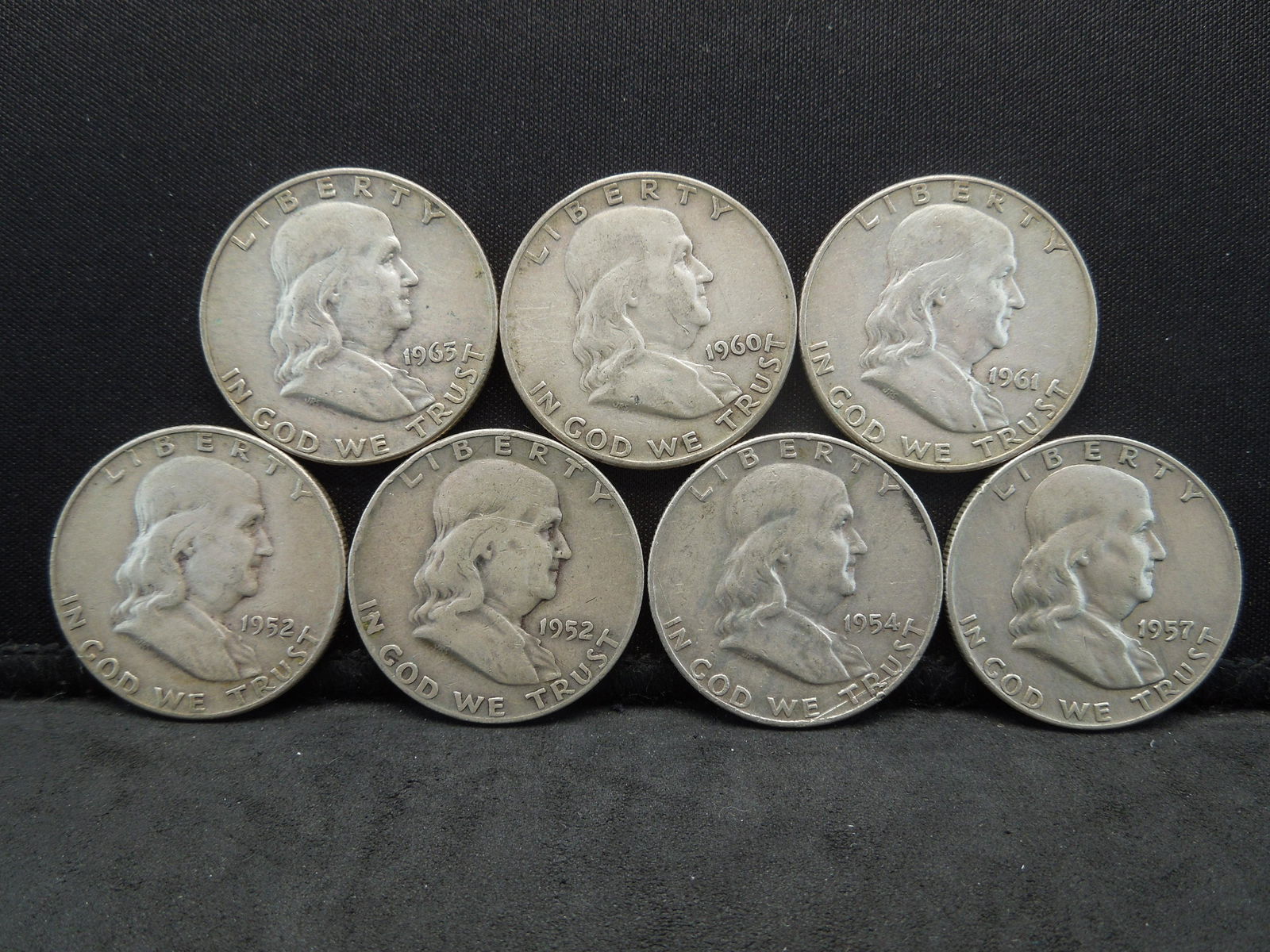 (7) Franklin Half Dollars (1 of 2)