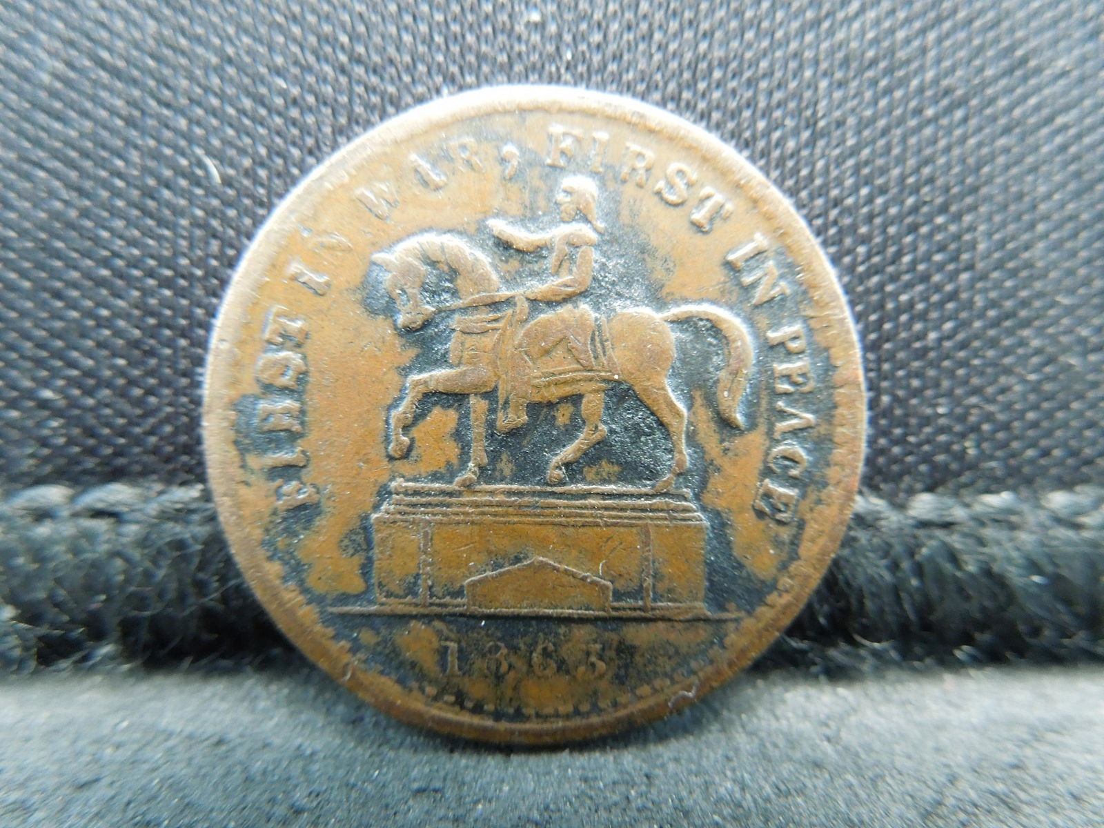 1863 Civil War Token Not One Cent (1 of 2)