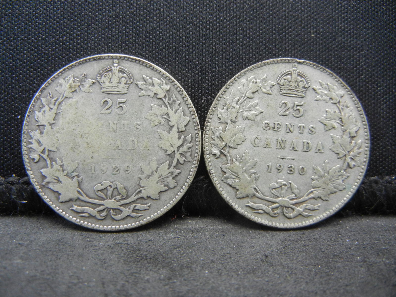 1929+30 Silver Canada Quarters Earlier Dates (1 of 2)