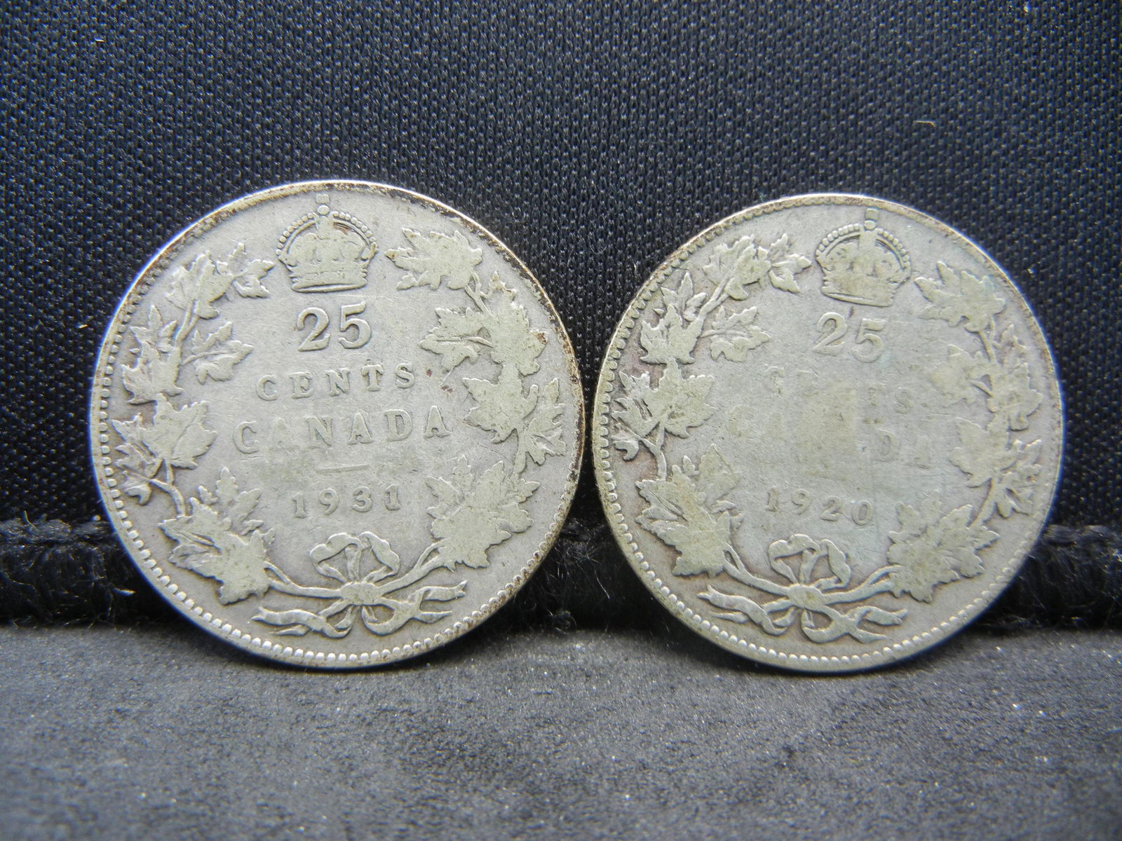 1920+31 Silver Canada Quarters Early Dates (1 of 2)
