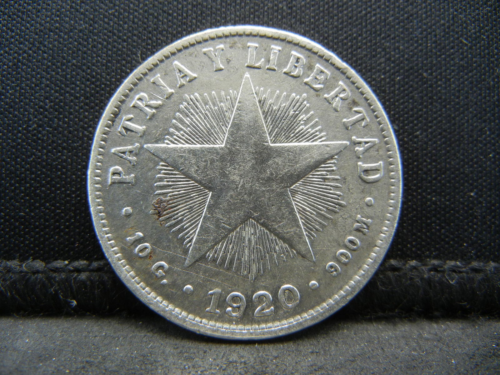 1920 Cuba 40 Centavos Silver Coin Scarce!! (1 of 2)