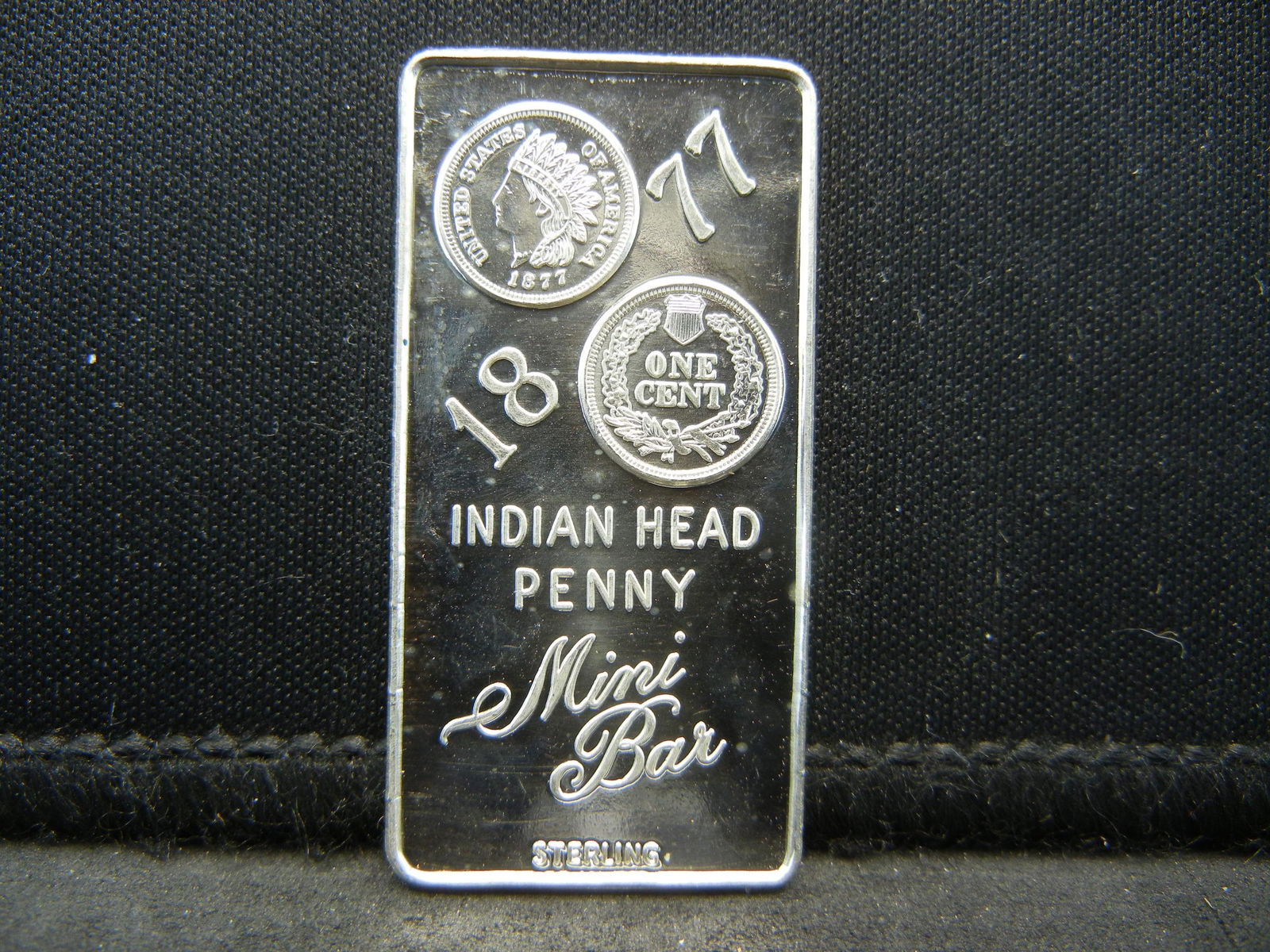 Sterling Silver Bar Depicting the Famous 1877 Indian (1 of 2)