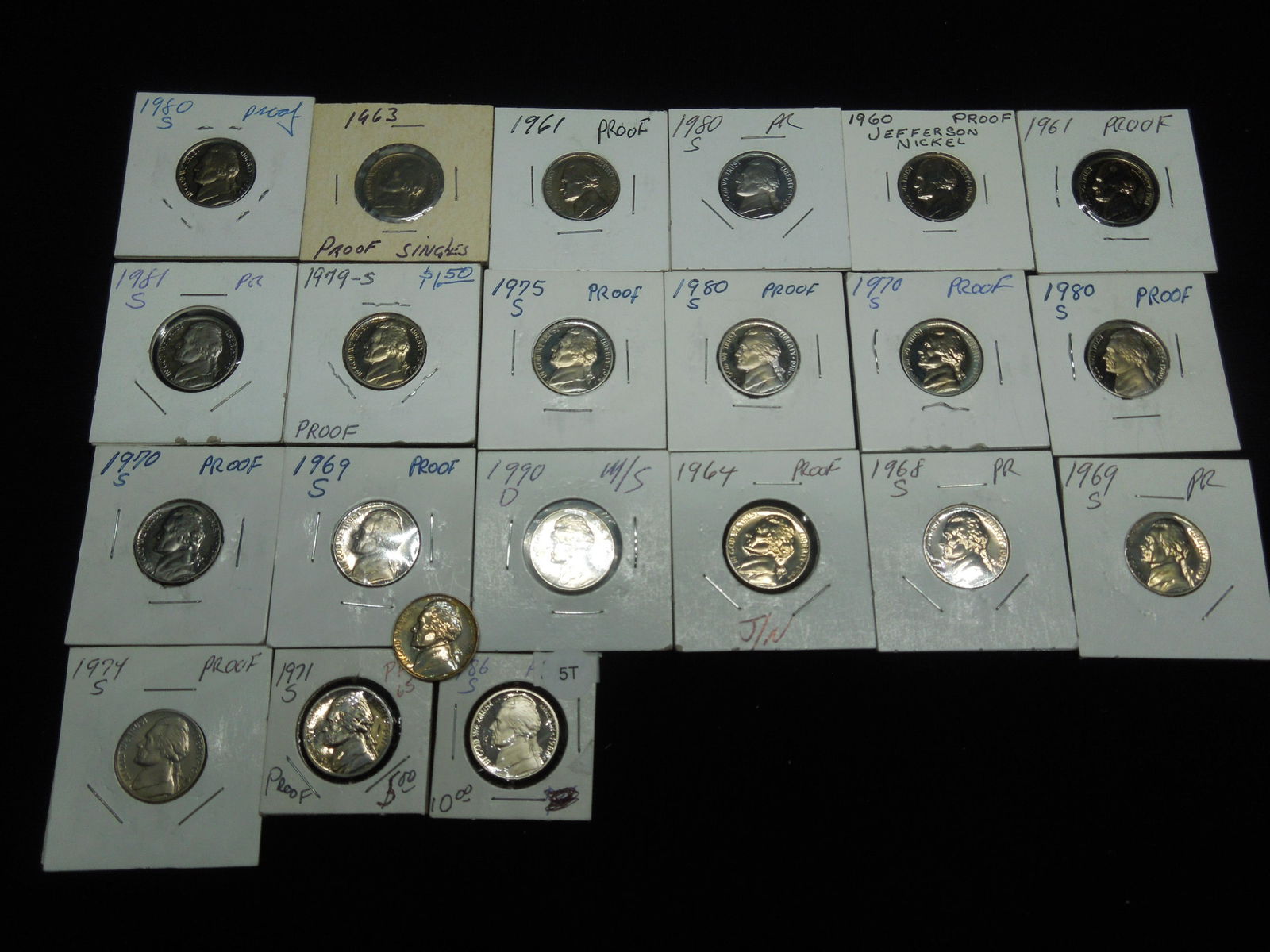 (22) Jefferson Nickels, Various Dates (1 of 5)