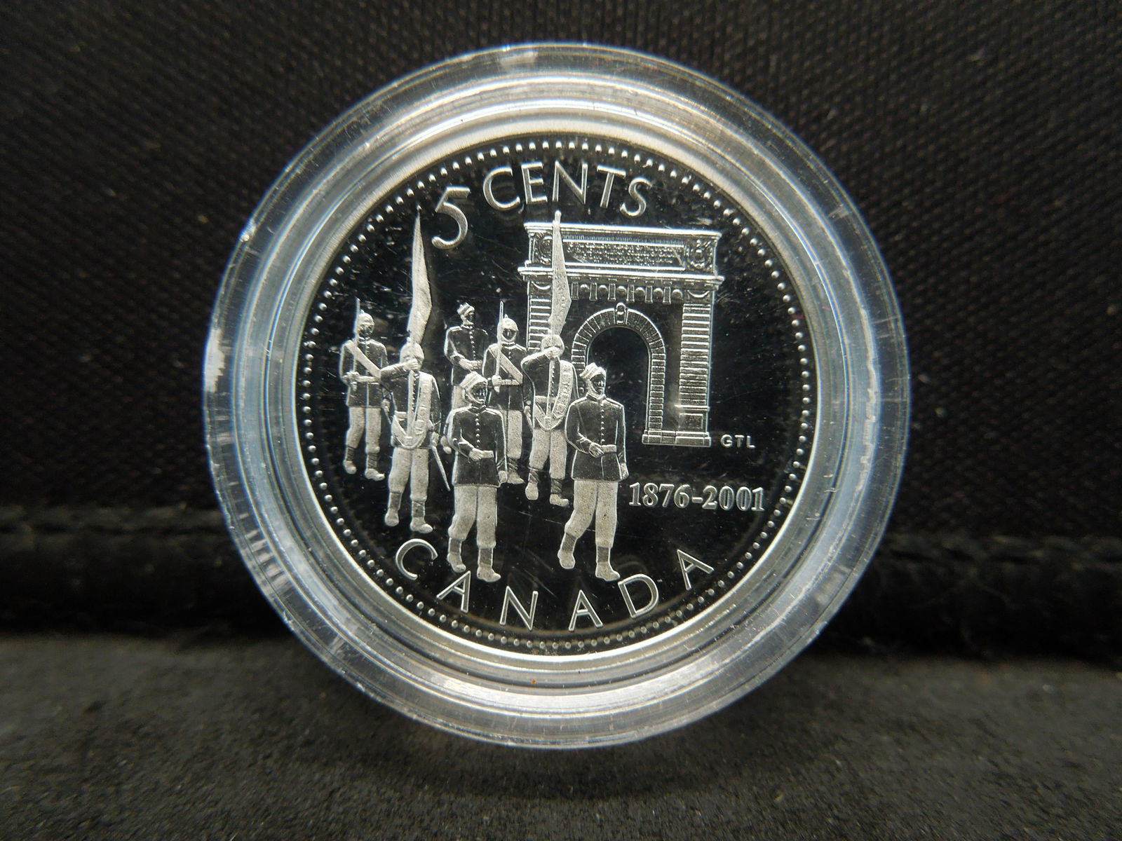 2001 Canada Military College .925 Silver Proof Nickel (1 of 2)