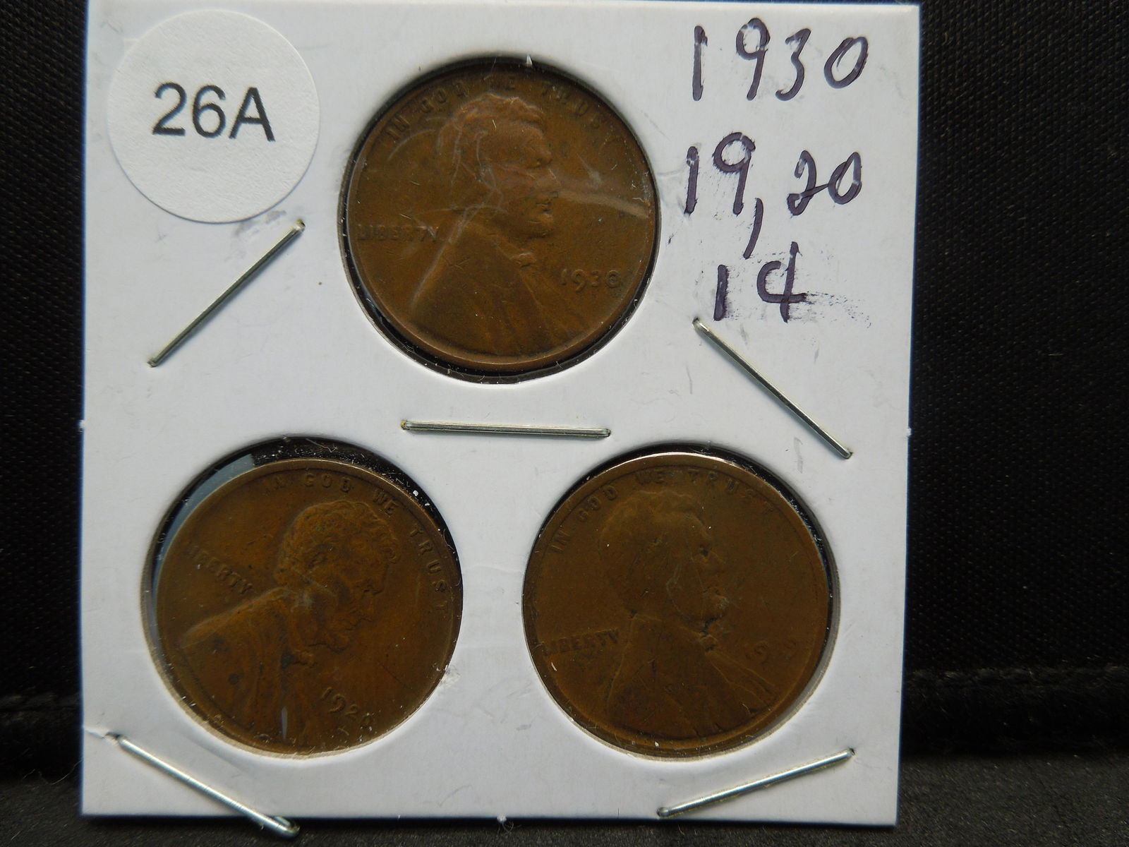 1919, 1920, 1930 Lincoln Wheat Cents (1 of 2)