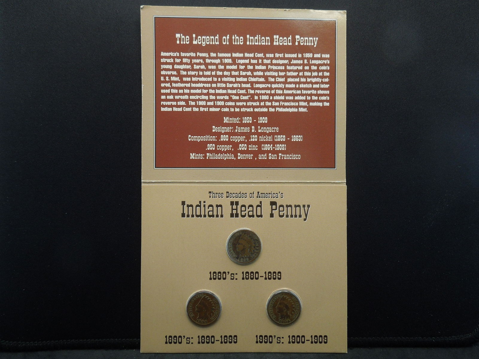 1880's-1990's Indian Head Wild west Collection (1 of 3)