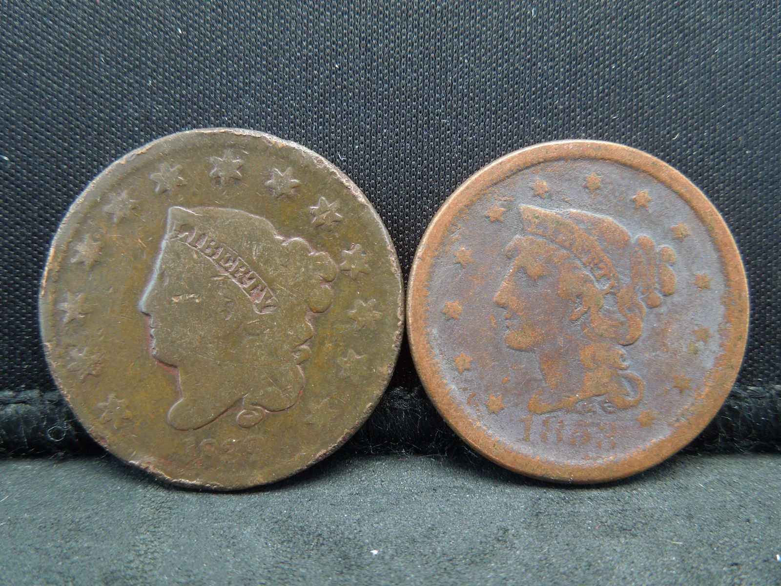 1832 and 1853 Large Cents (1 of 2)
