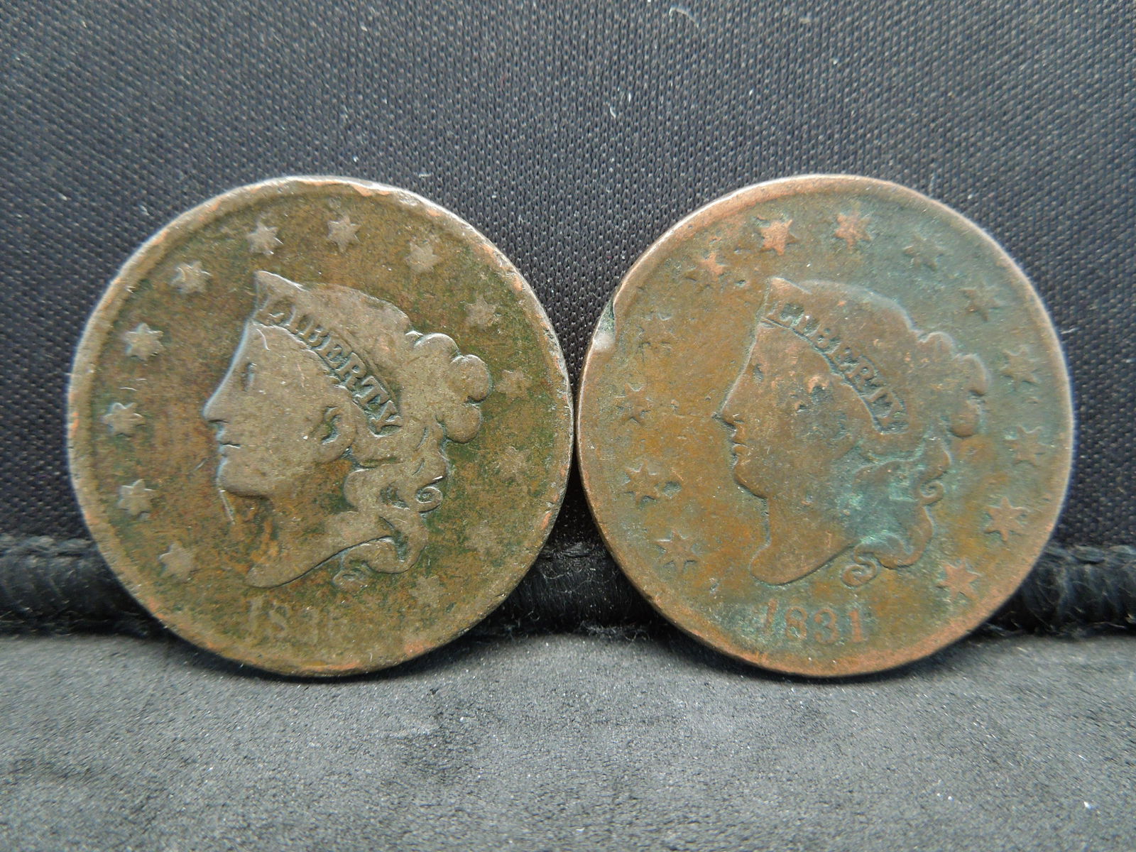 1831 and 1835 Large Cents (1 of 2)
