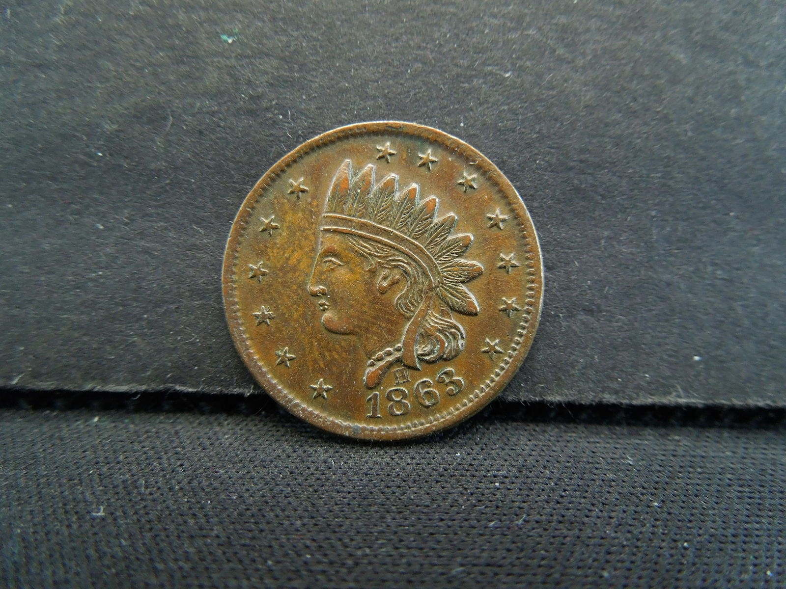1863 Civil War Token High Grade Nice (1 of 2)