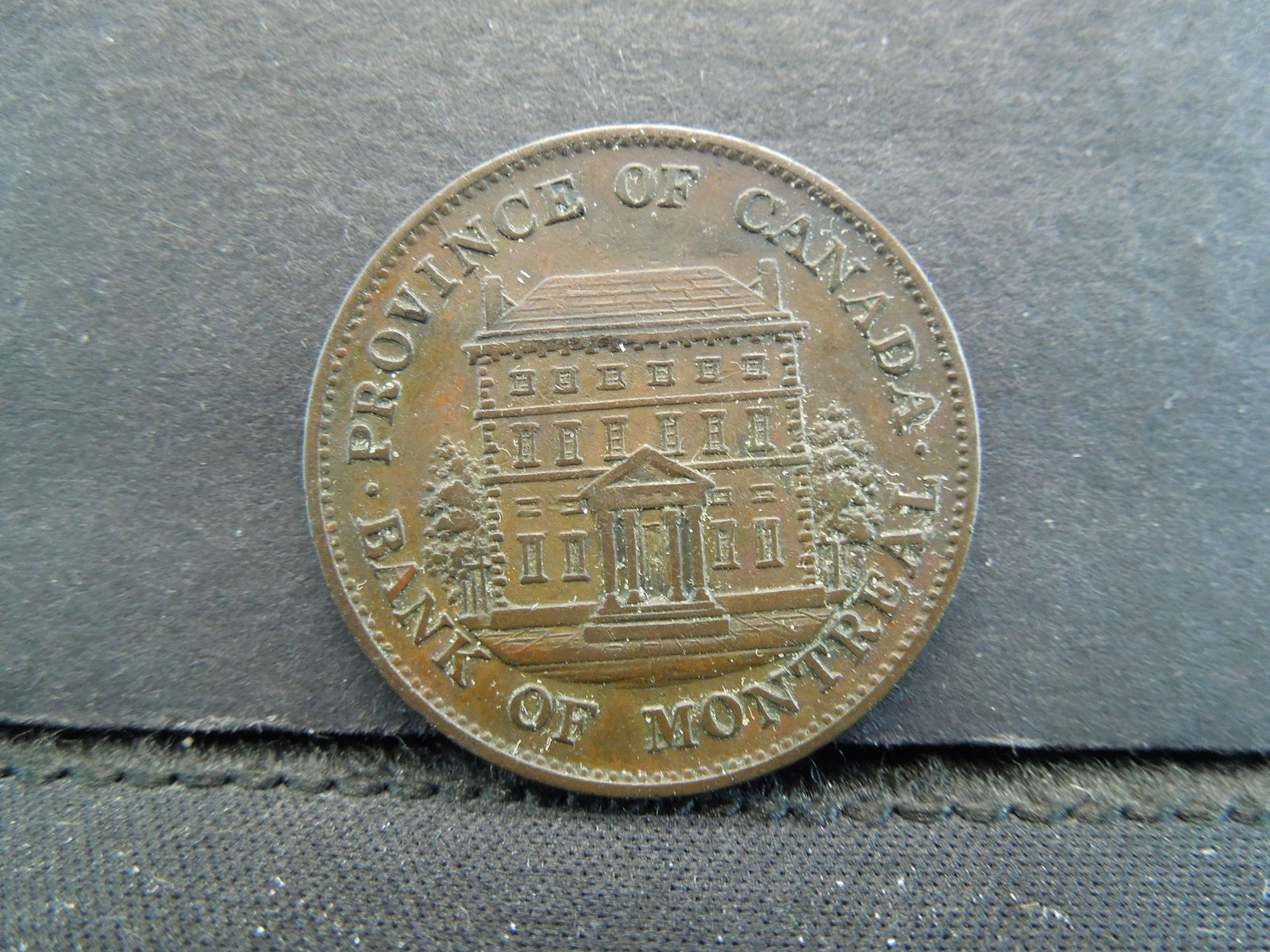 1844 Canada Half Penny Token - Bank of Montreal (1 of 2)