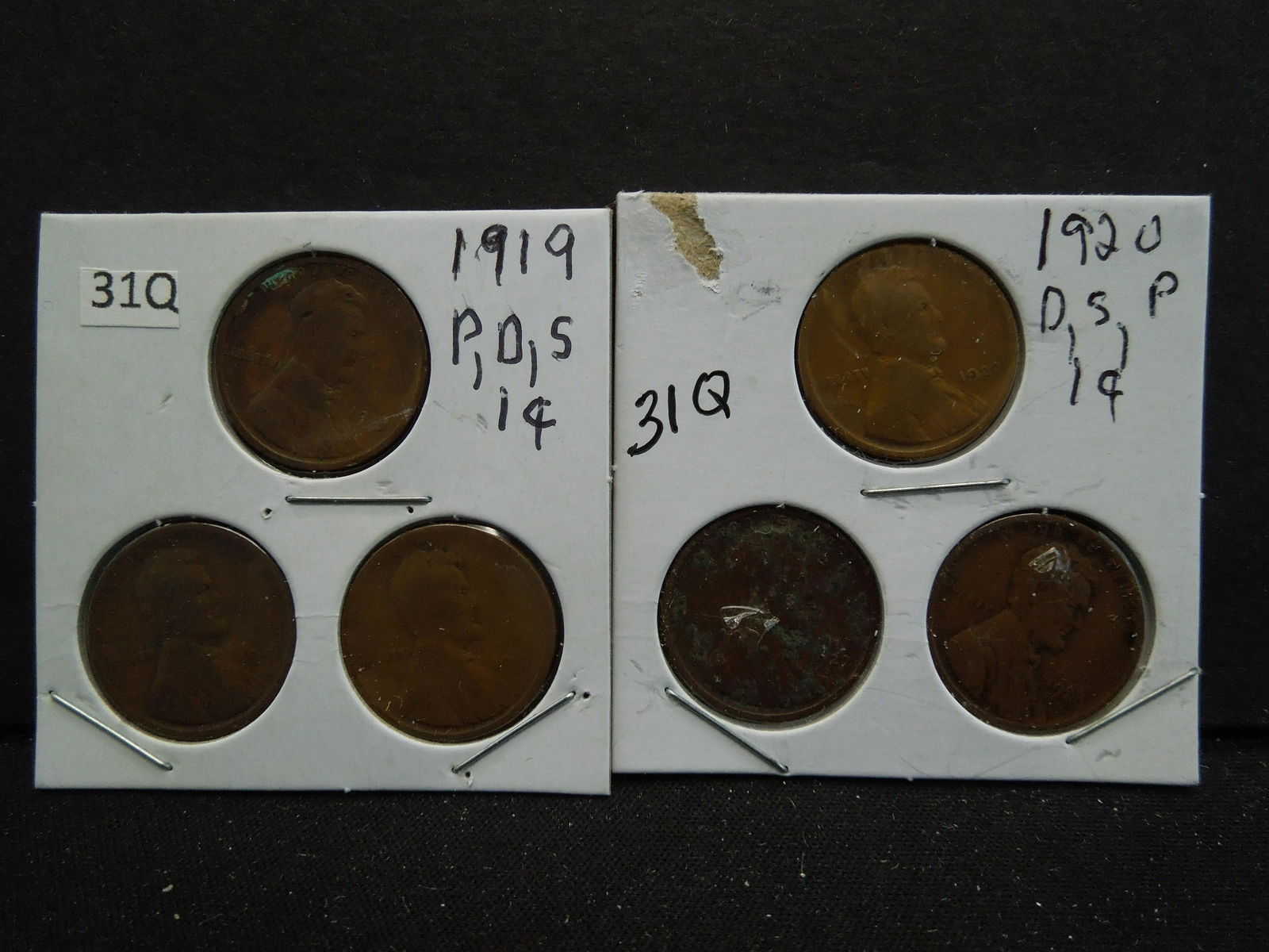 1919 PDS, 1920 PDS Wheat Cents (1 of 5)