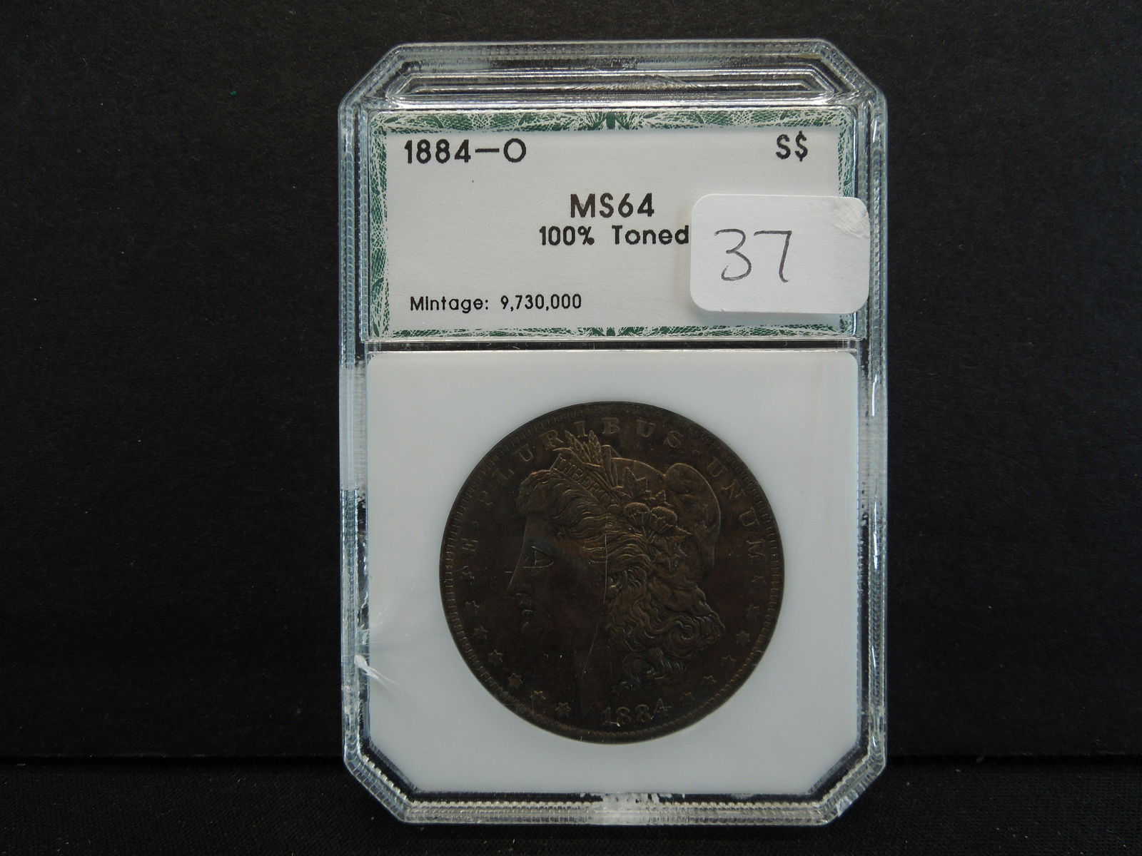 1884 O Morgan Dollar PCI MS64 100% Toned Outstanding (1 of 4)