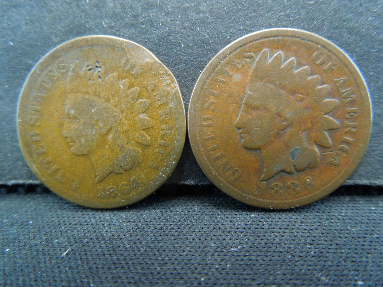 1864 and 1886 Indian head Cents Better Dates (1 of 2)