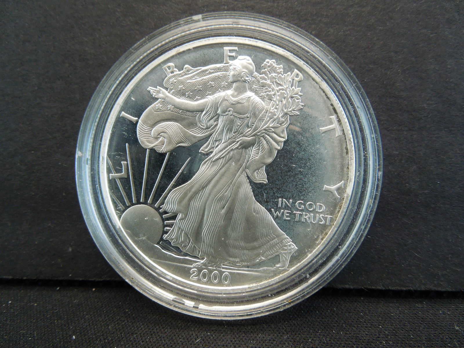 2000 American Silver Eagle Proof Coin - 1oz .999 Silver (1 of 2)