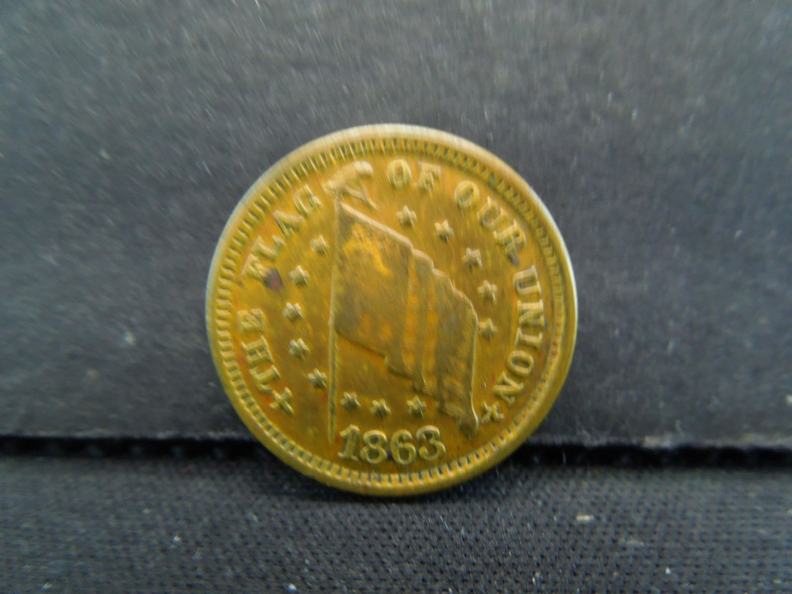 1863 Civil War Token Shoot Him ON The Spoot!! Spelling (1 of 2)