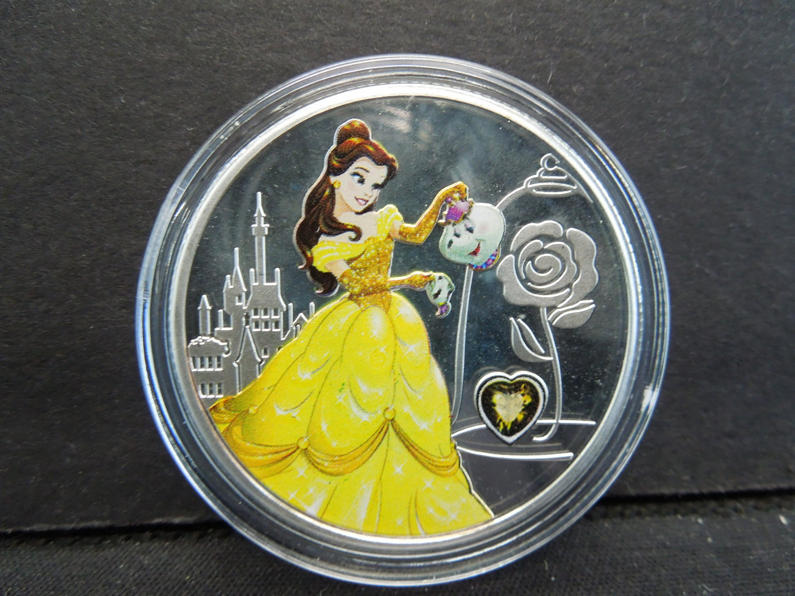 DISNEY'S (BELLE-BEAUTY & THE BEAST/1 OUNCE CLAD),: DISNEY'S (BELLE-BEAUTY & THE BEAST/1 OUNCE CLAD), Novelty, NEW! NOT SILVER!