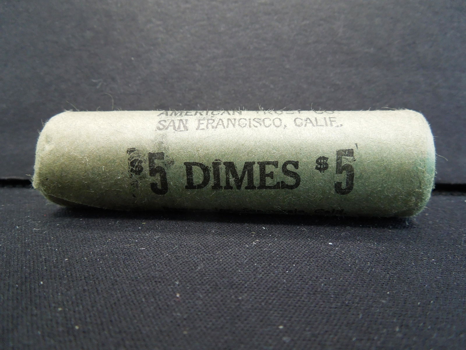 Original Bank Wrapped Roll 1955 S Silver Roosevelt (1 of 3)