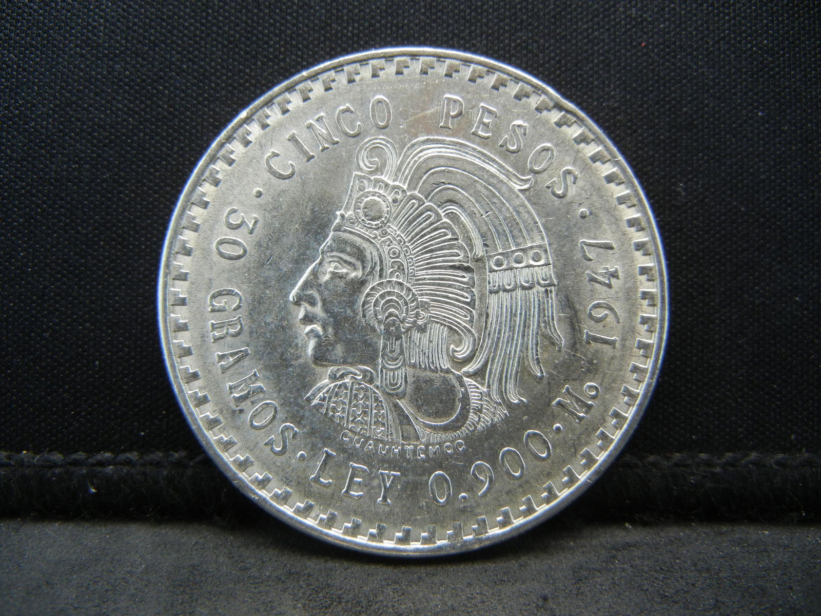 1947 Mexico Silver Cinco Pesos (1 of 2)