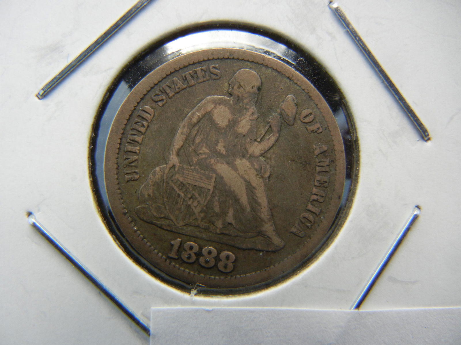 1888 Seated Dime (1 of 3)